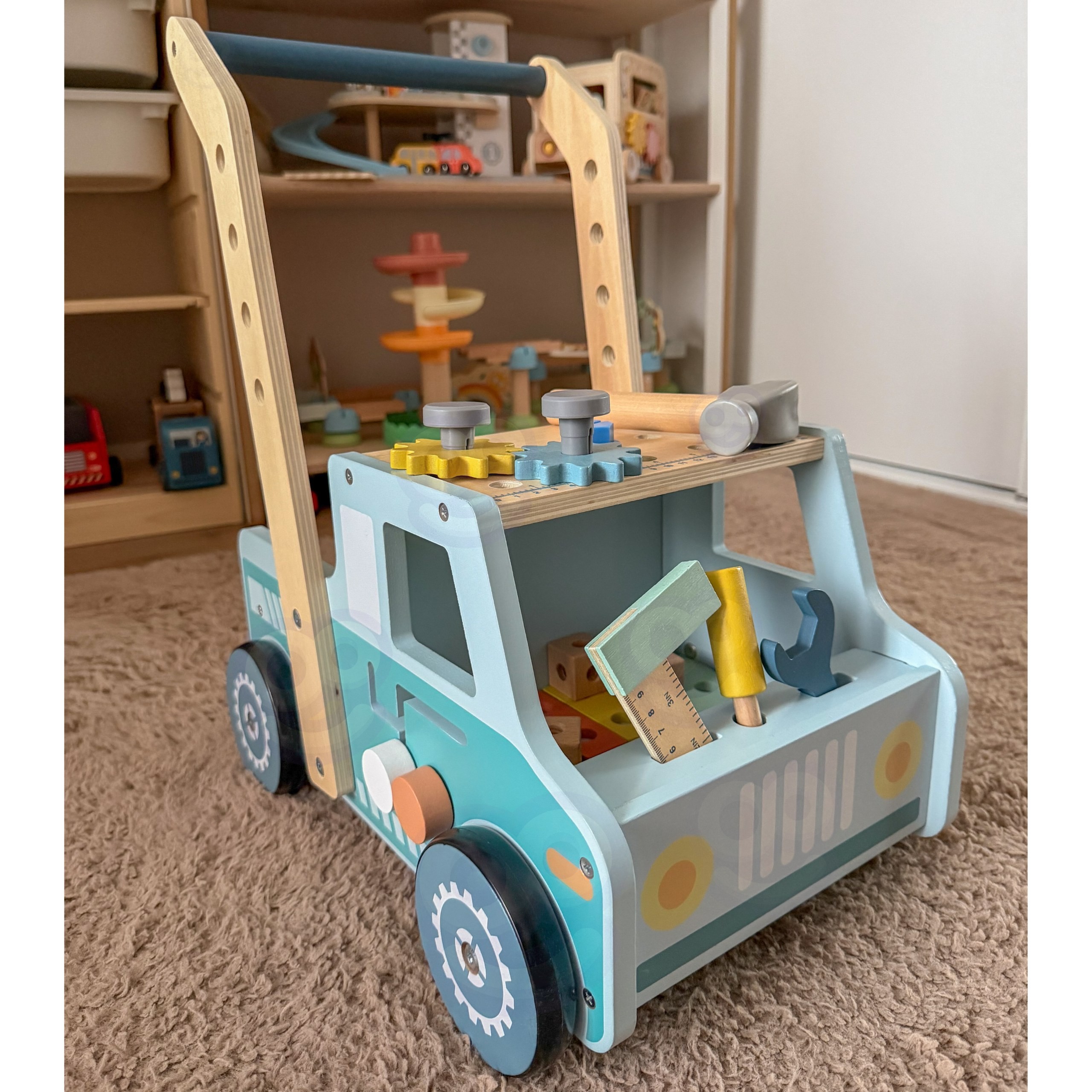 TOOKY TOY Wooden Walker Car Mini STEM Workshop - Slika 2
