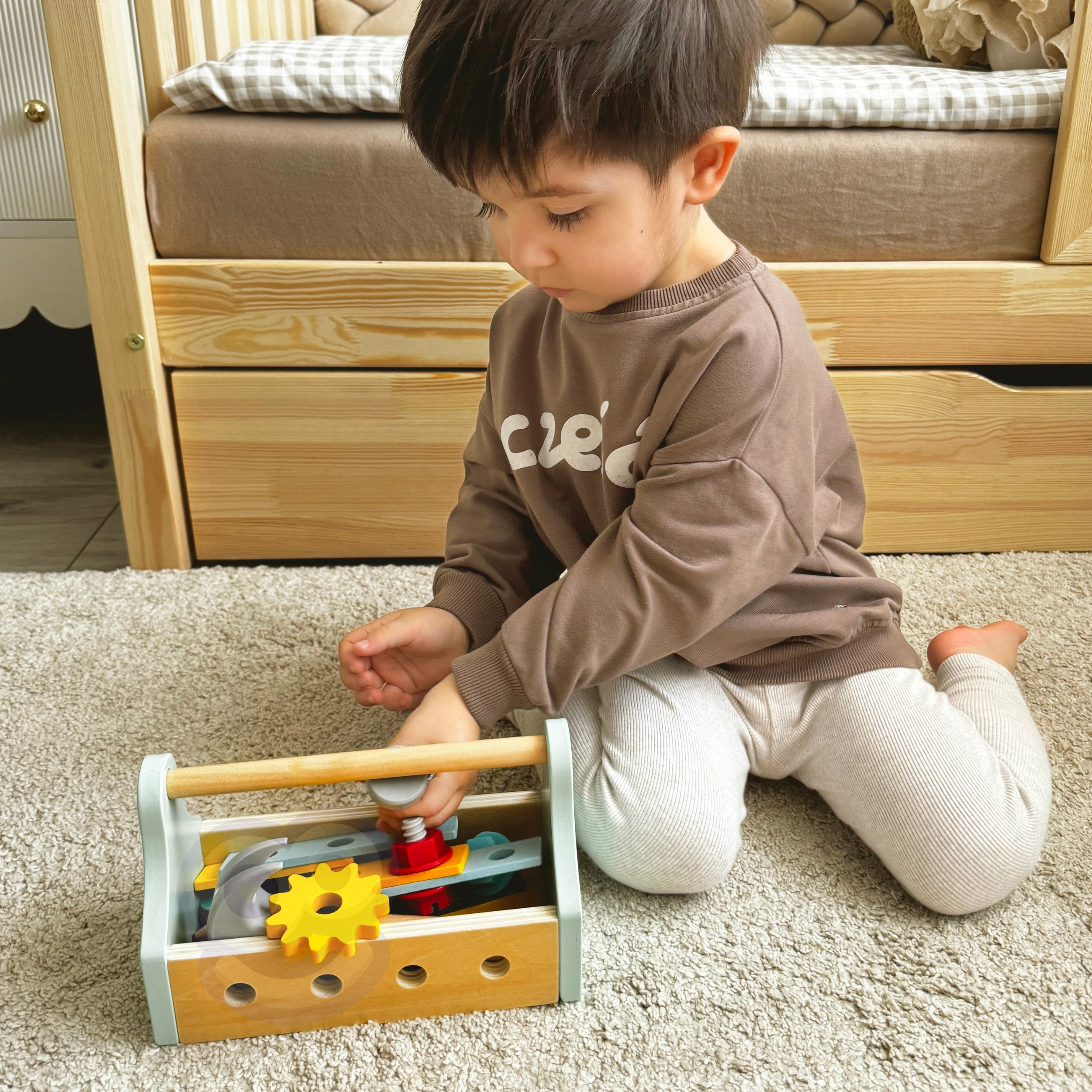 TOOKY TOY Wooden Tool Box Set 18 pcs. - Slika 3