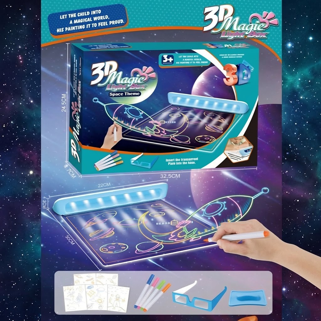 WOOPIE Magic 3D LED ploča za crtanje - Slika 6