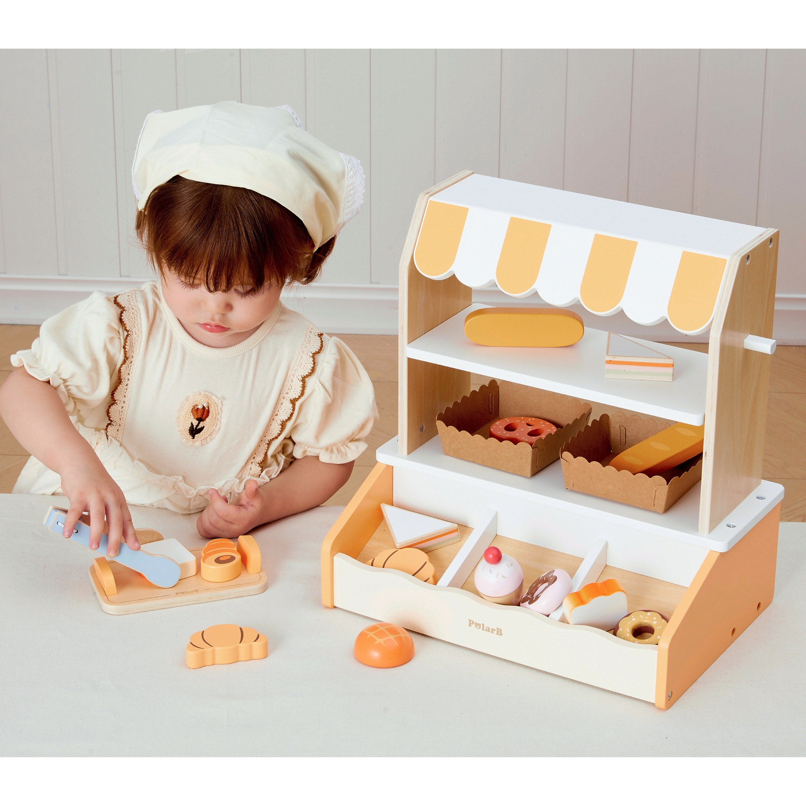 VIGA Wooden Mini Bakery Shop Baked Goods Stand 16 pcs. - Slika 2