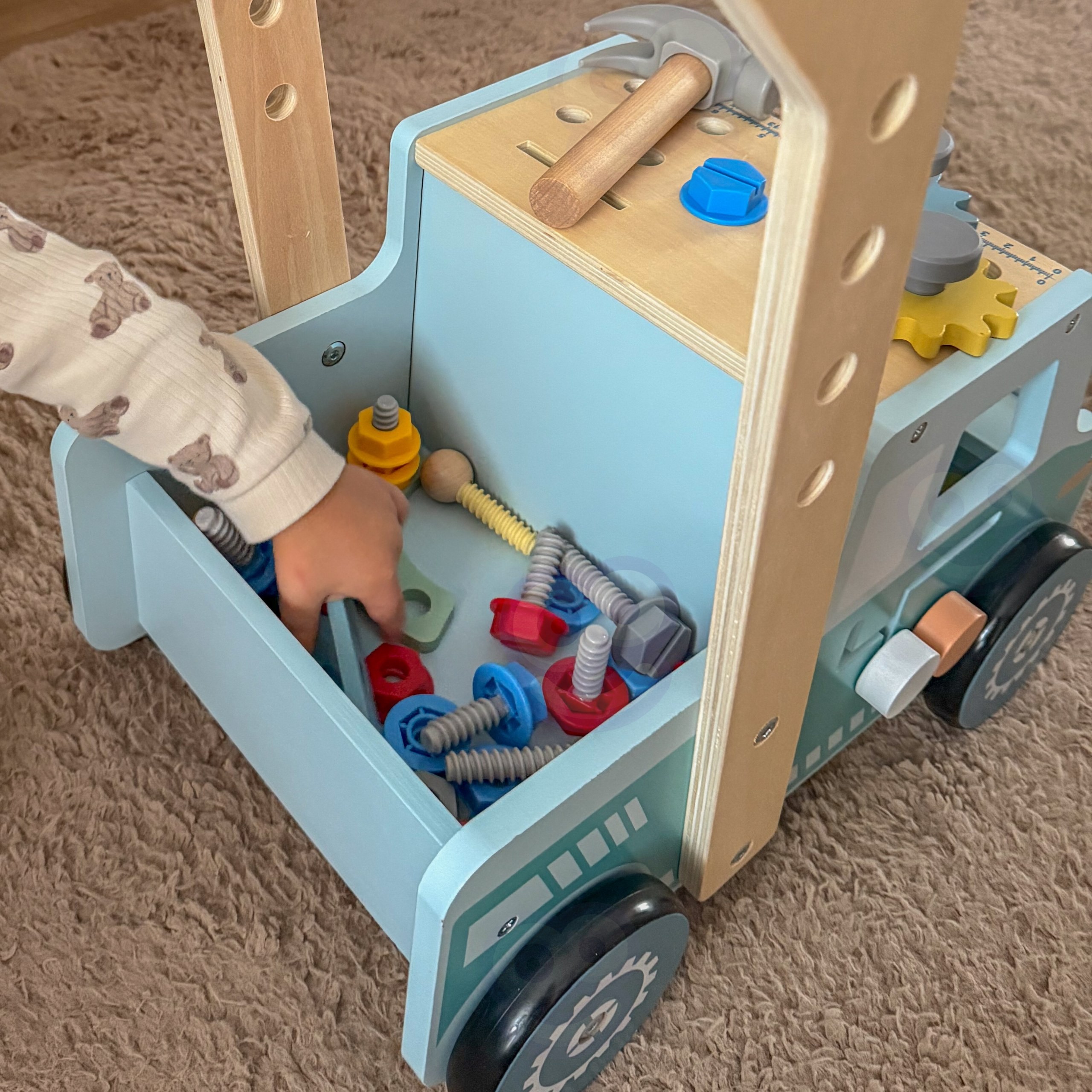 TOOKY TOY Wooden Walker Car Mini STEM Workshop - Slika 3