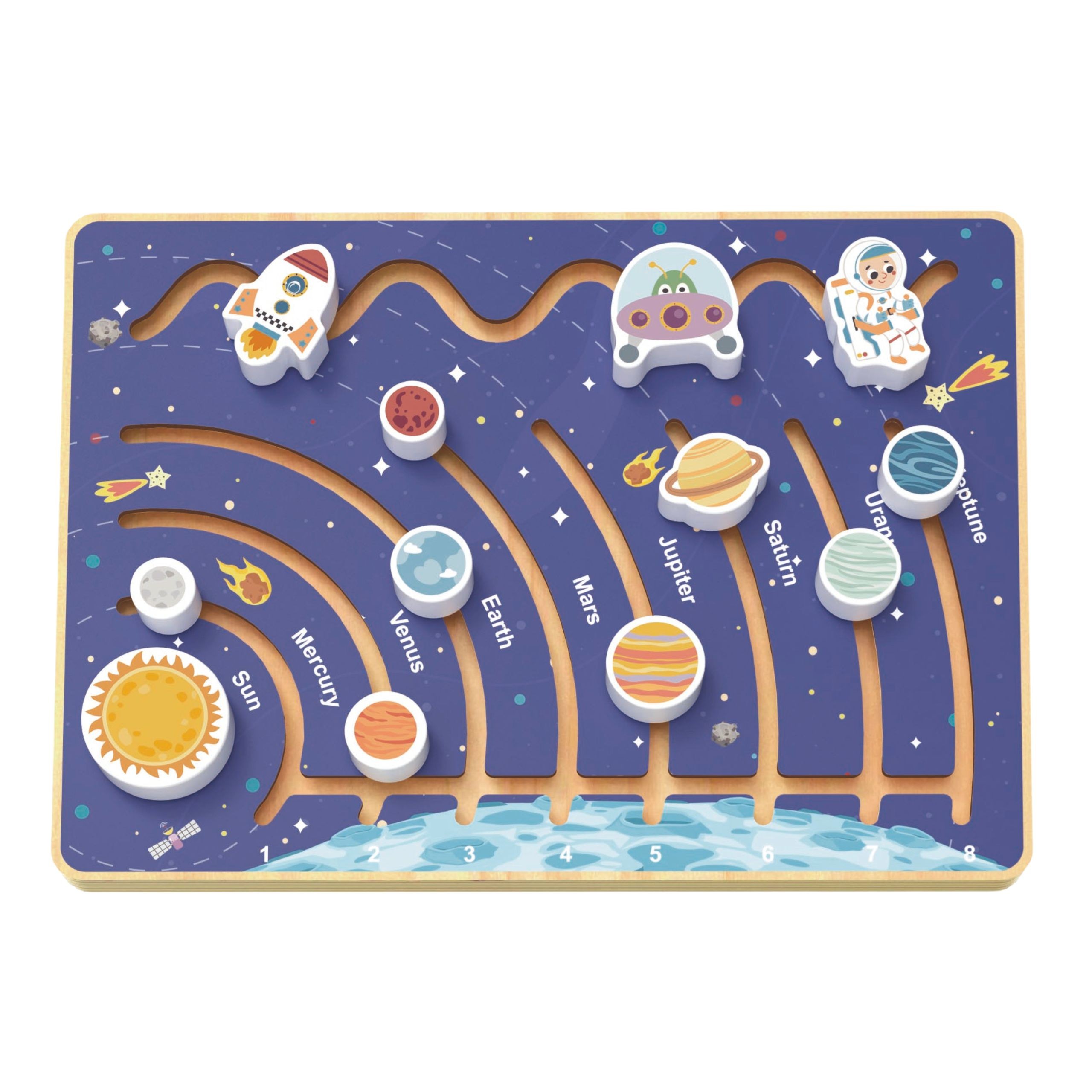 TOOKY TOY Solar System Educational Board - Slika 3