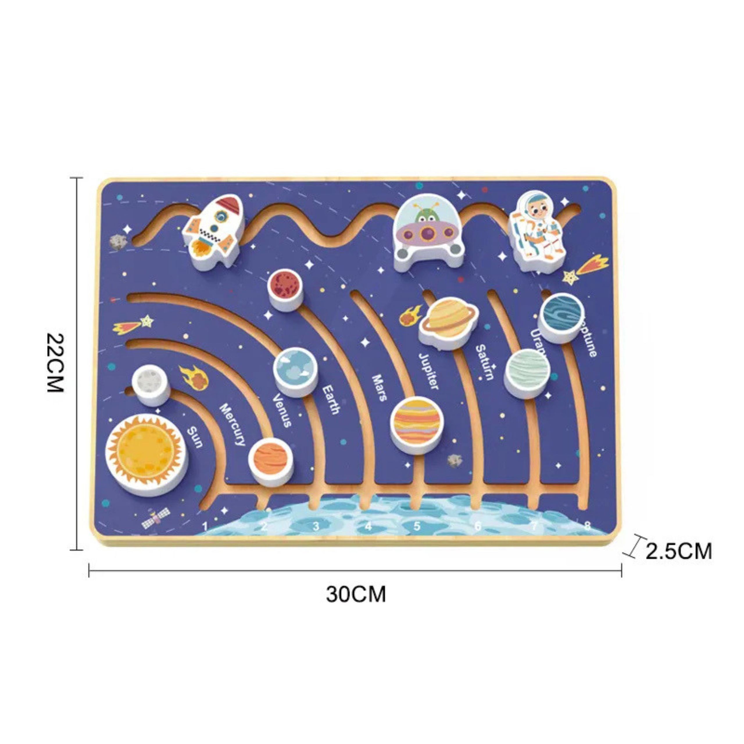 TOOKY TOY Solar System Educational Board - Slika 5