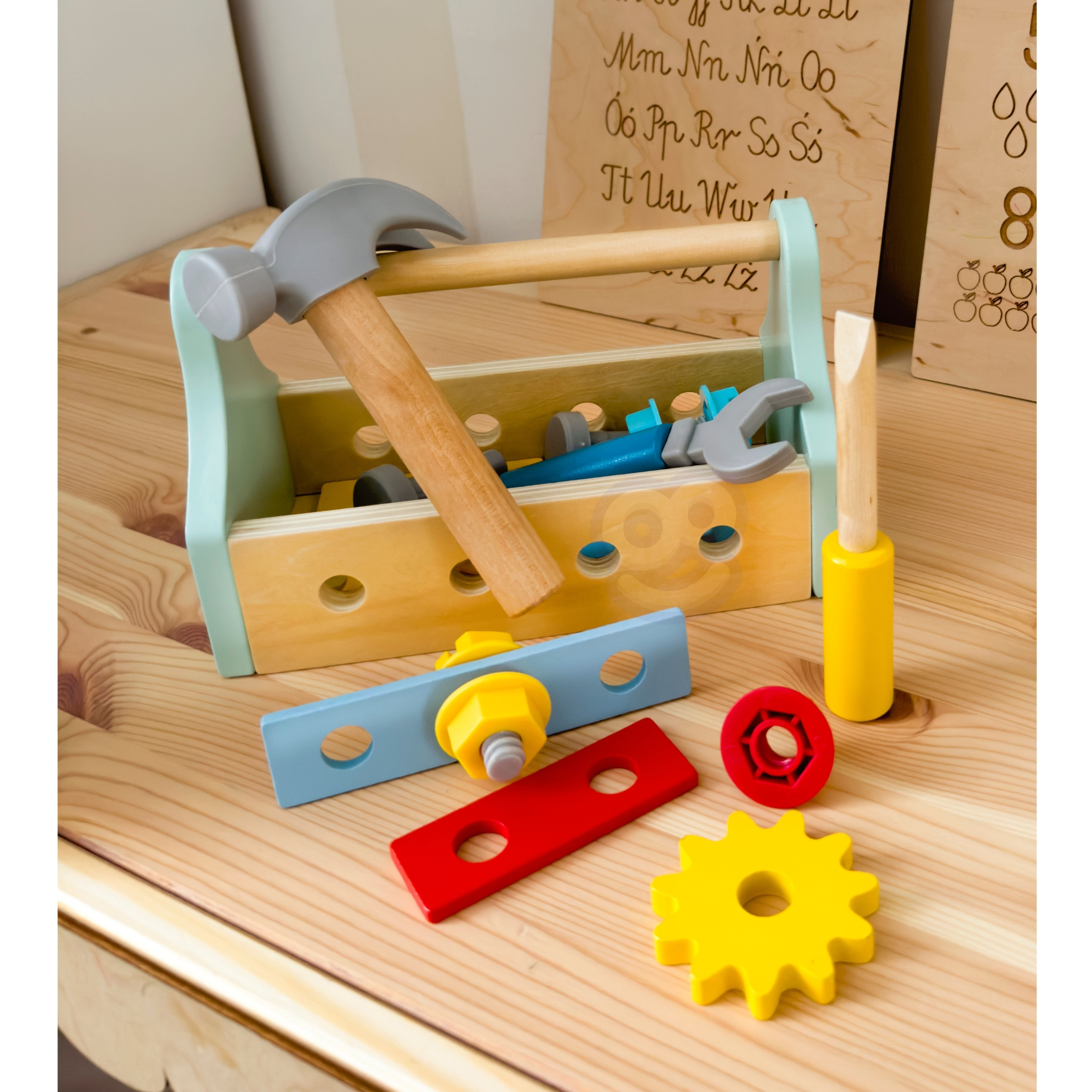 TOOKY TOY Wooden Tool Box Set 18 pcs. - Slika 4