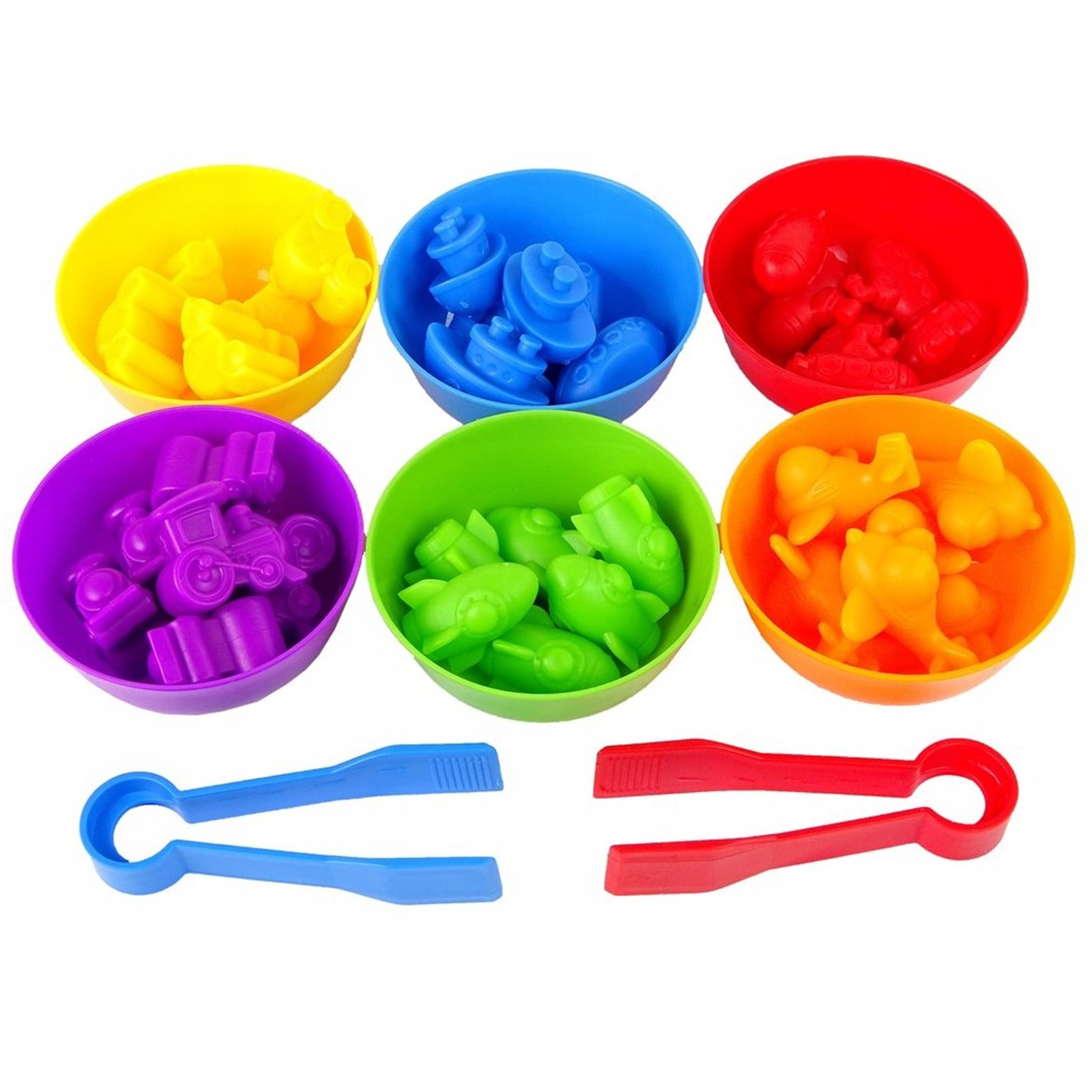 WOOPIE Montessori Educational Game Color Sorter Vehicles 44 pcs. - Slika 8
