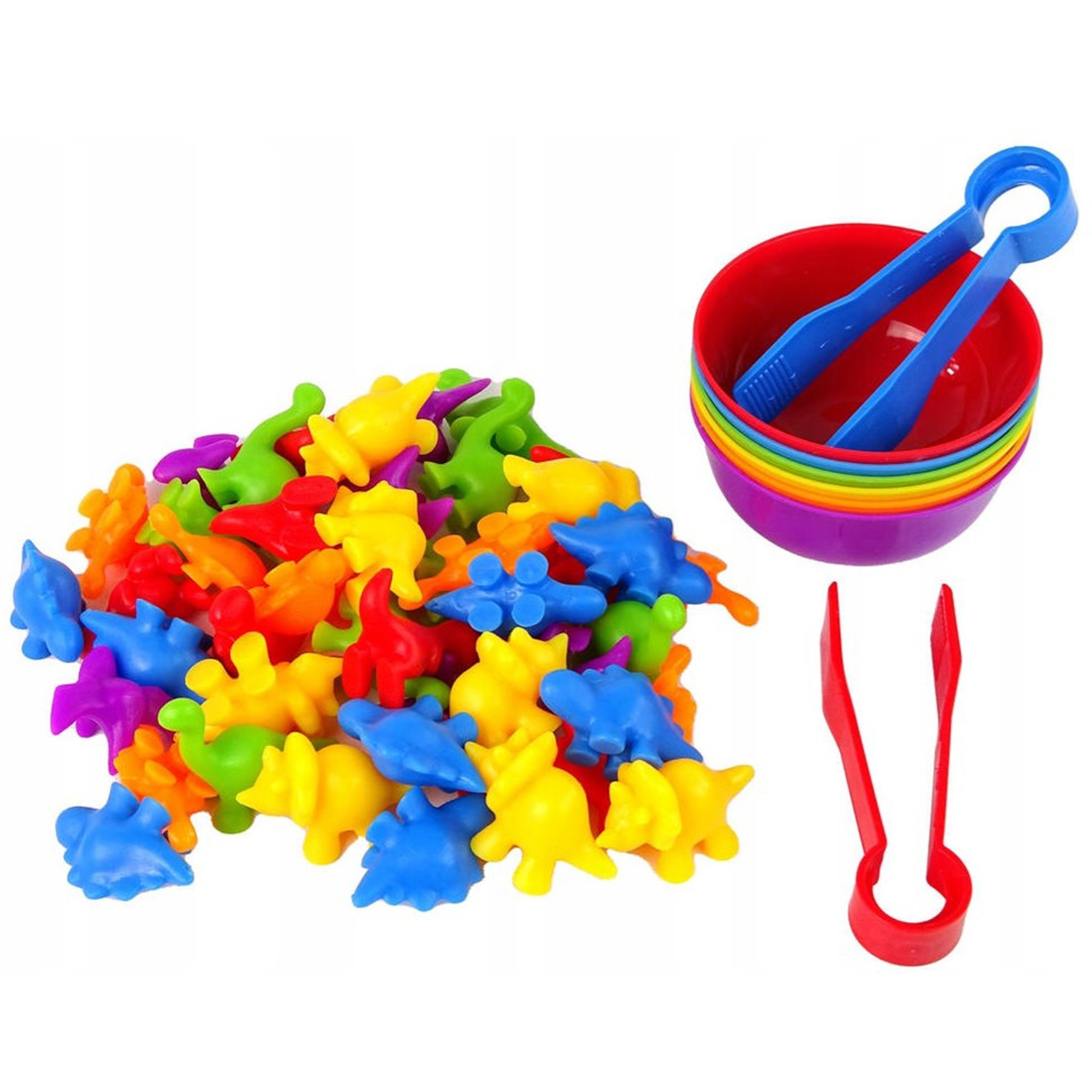 WOOPIE Montessori Educational Game Color Sorter Dinosaurs 56 pcs. - Slika 5