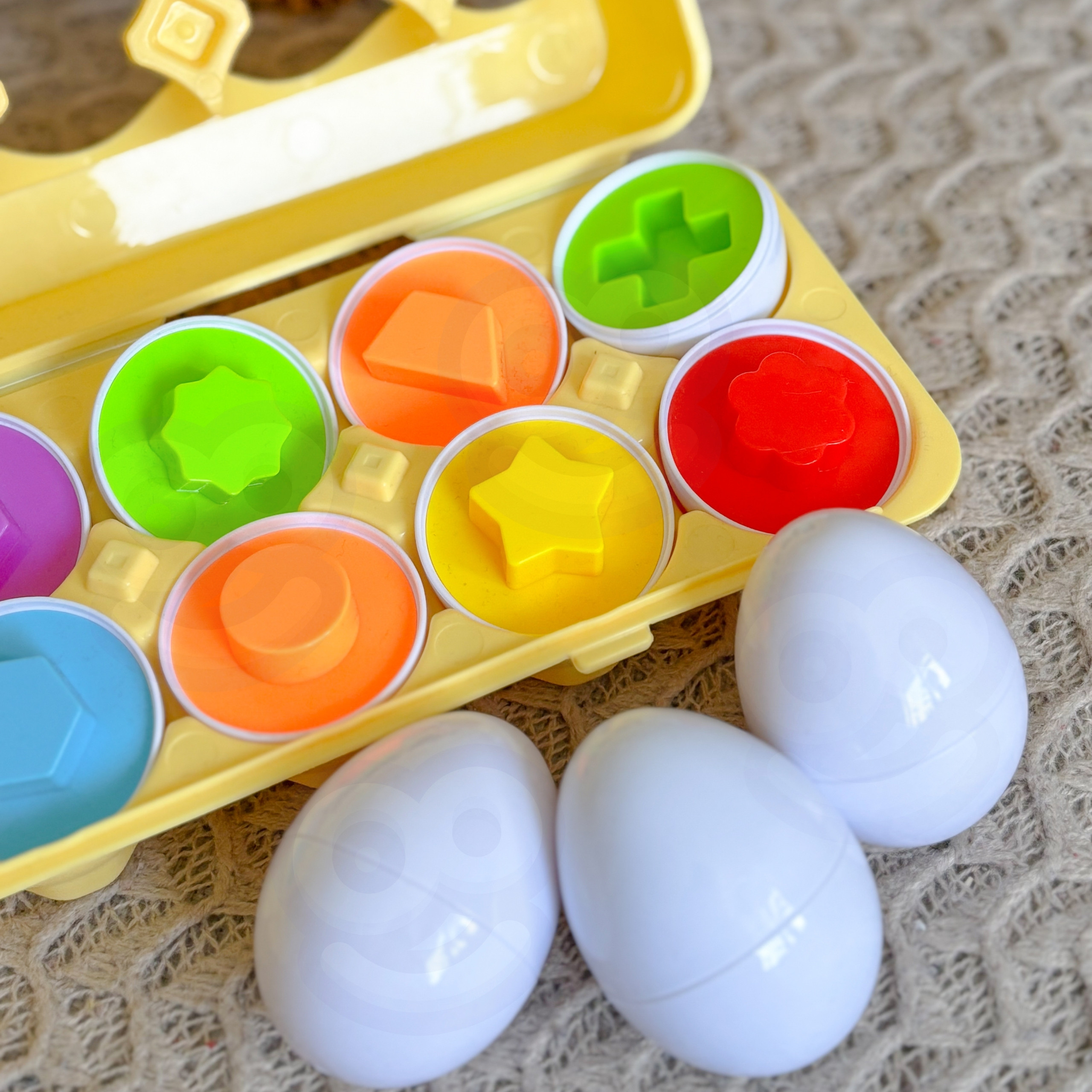 WOOPIE Montessori Egg Puzzle - Match Shapes and Colors - Slika 3