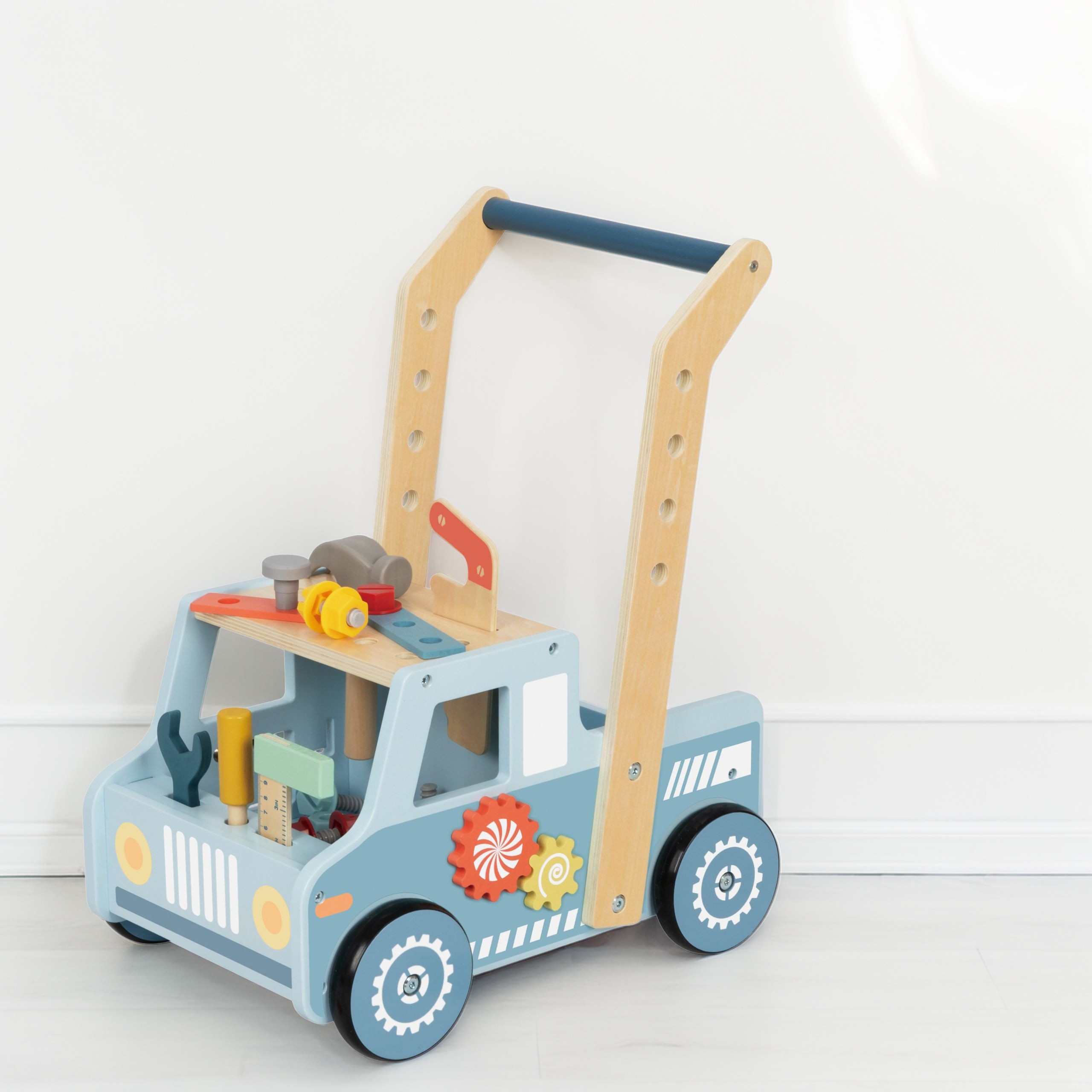 TOOKY TOY Wooden Walker Car Mini STEM Workshop - Slika 6