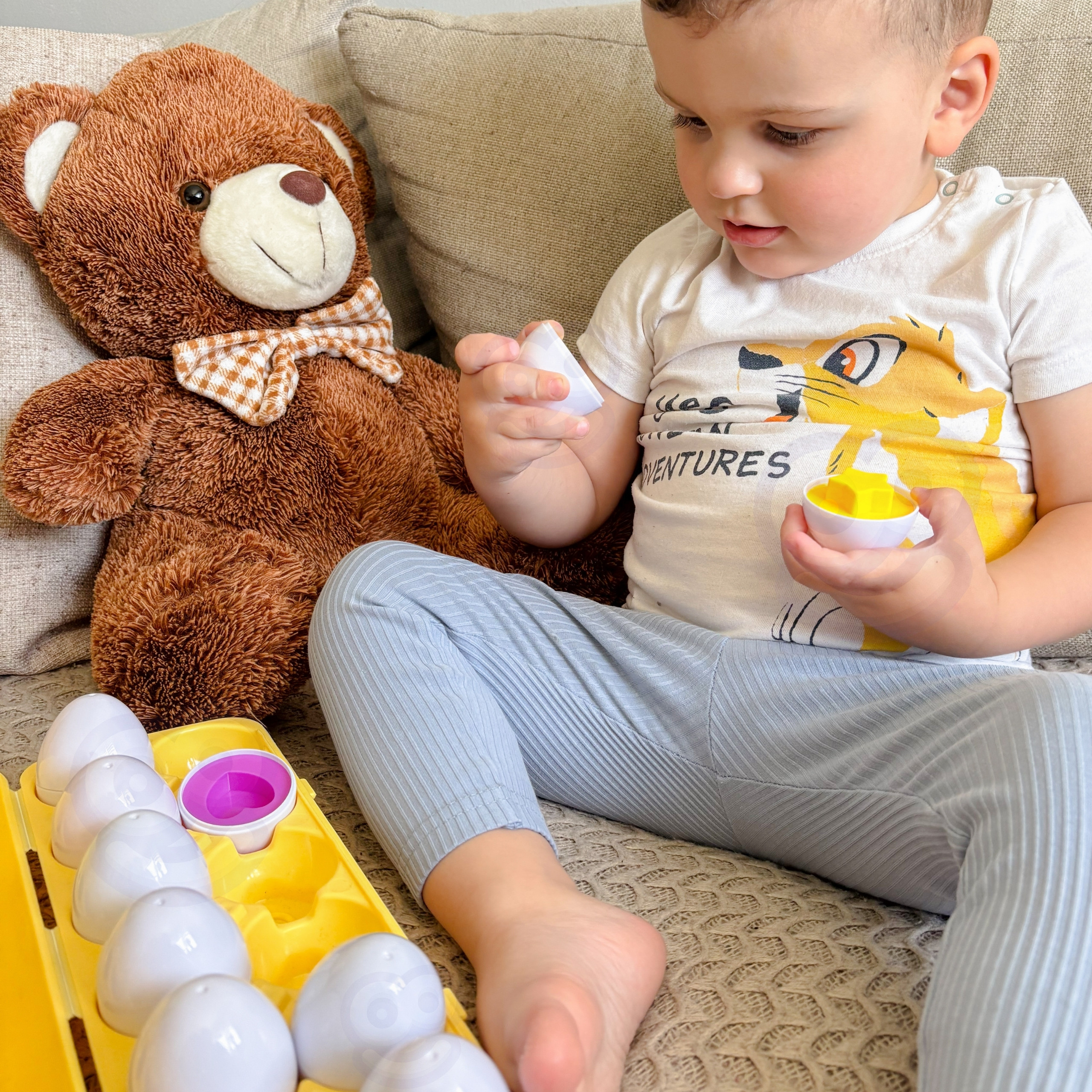 WOOPIE Montessori Egg Puzzle - Match Shapes and Colors - Slika 6