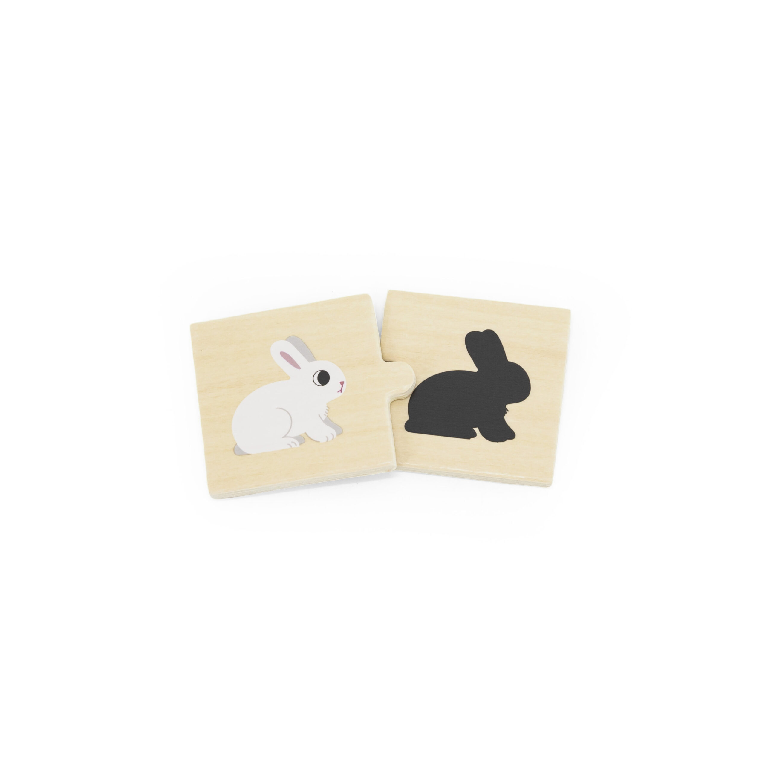 VIGA Wooden Puzzle Set Animal Match Shadow Puzzle - Slika 6