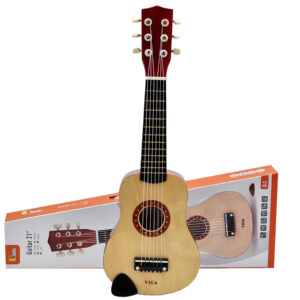 Viga Wooden Guitar for Kids Natural 21 Inches 6 Strings