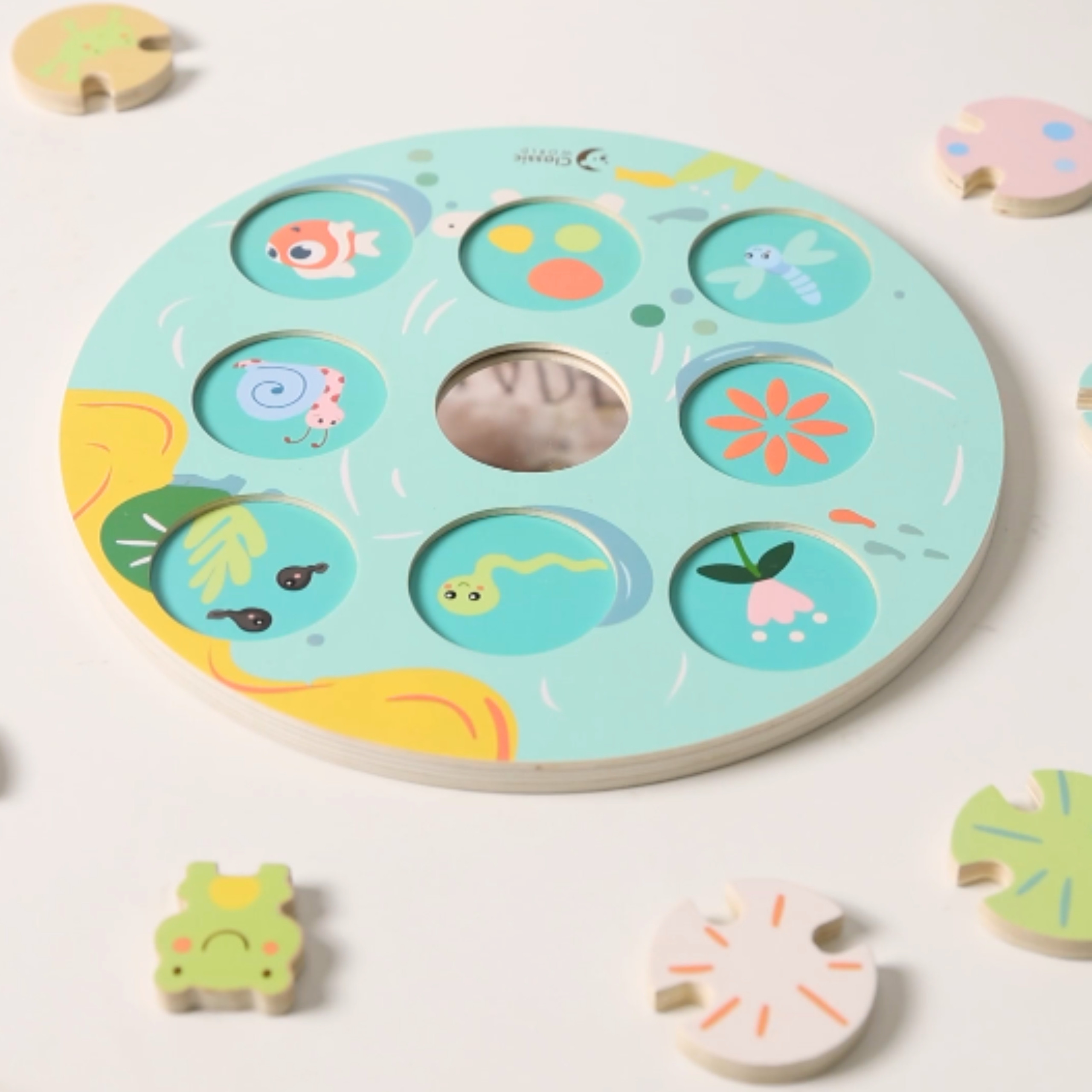 CLASSIC WORLD Lotus Leaf Sensory Game Match Shapes and Colors - Slika 4