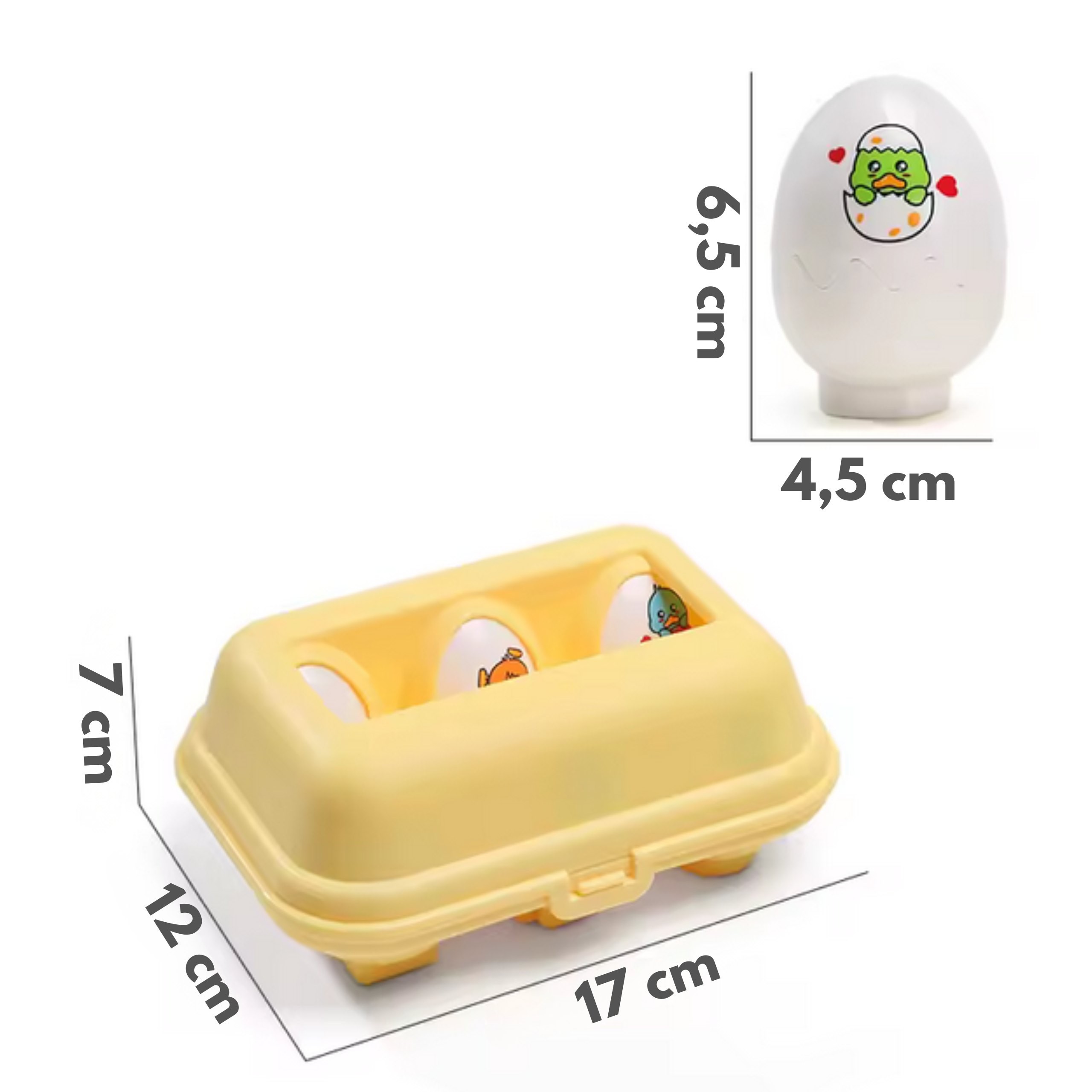WOOPIE Montessori Shape Sorter Puzzle Match Fun Chicks Eggs 6pcs - Slika 5