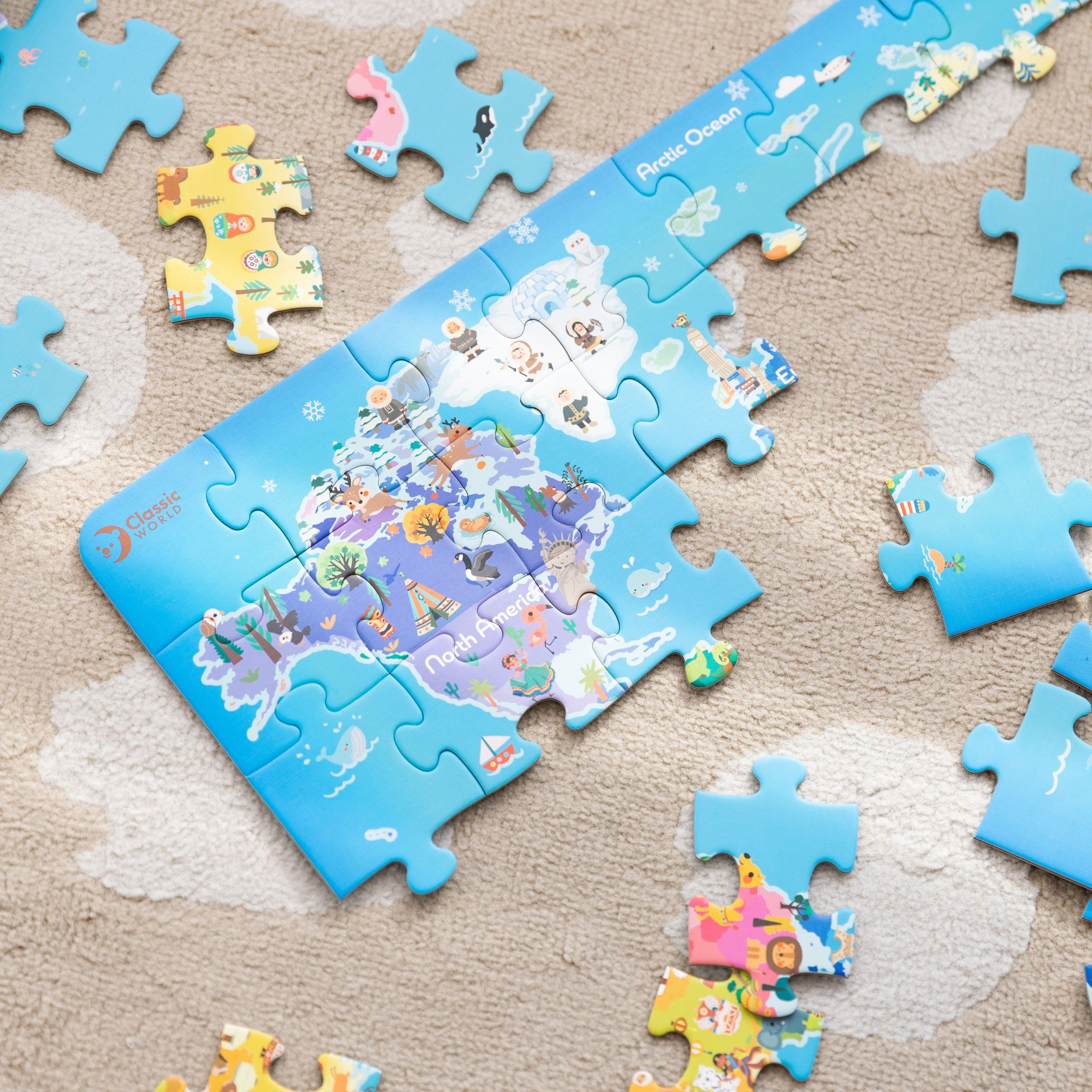 CLASSIC WORLD Puzzle World Map - Slika 8