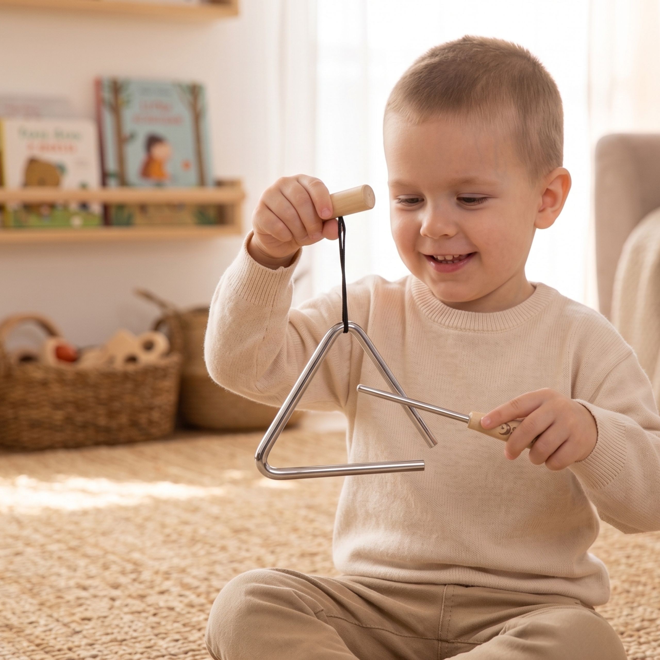 CLASSIC WORLD EDU Musical Instrument Triangle for Children - Slika 3