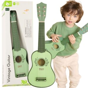 CLASSIC WORLD Wooden Guitar for Children Vintage Musical Instrument 3+
