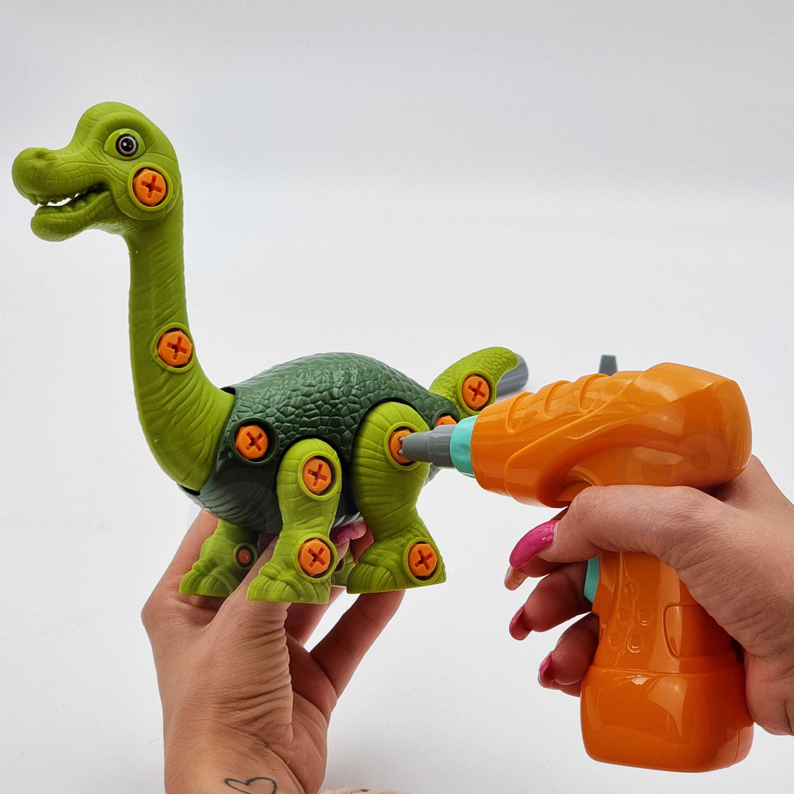 WOOPIE Dinosaur Screwing Construction Set + Drill 31 pcs. - Slika 6