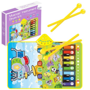 WOOPIE Musical Mat Animals Interactive Piano and Drums 2 in 1