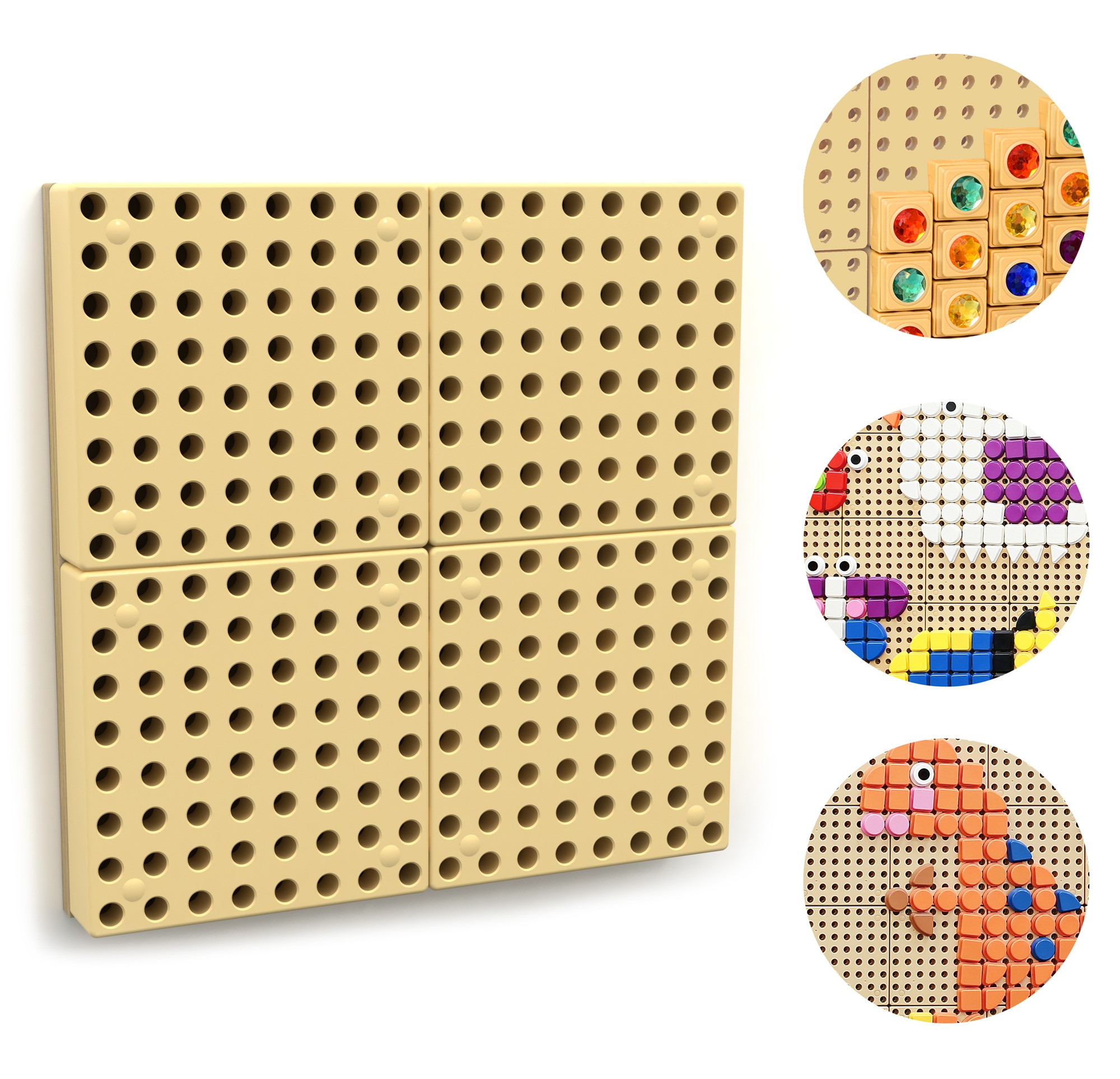 MASTERKIDZ STEM Creative Science Board Wall Panel + Mounting Panel 40 x 40 (cm)