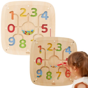 VIGA Wooden Manipulative Sensory Board Learning Counting Sorter