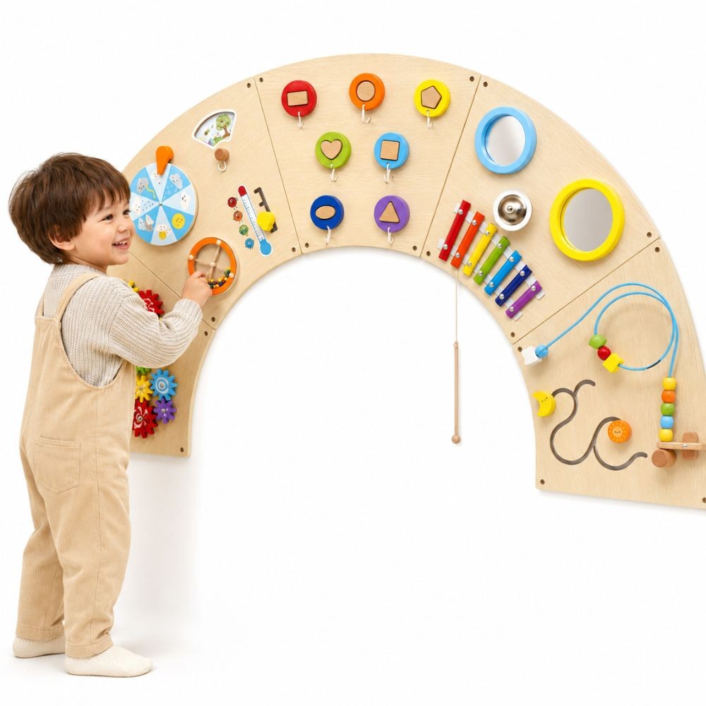 VIGA Montessori Arch Wall Manipulative Board