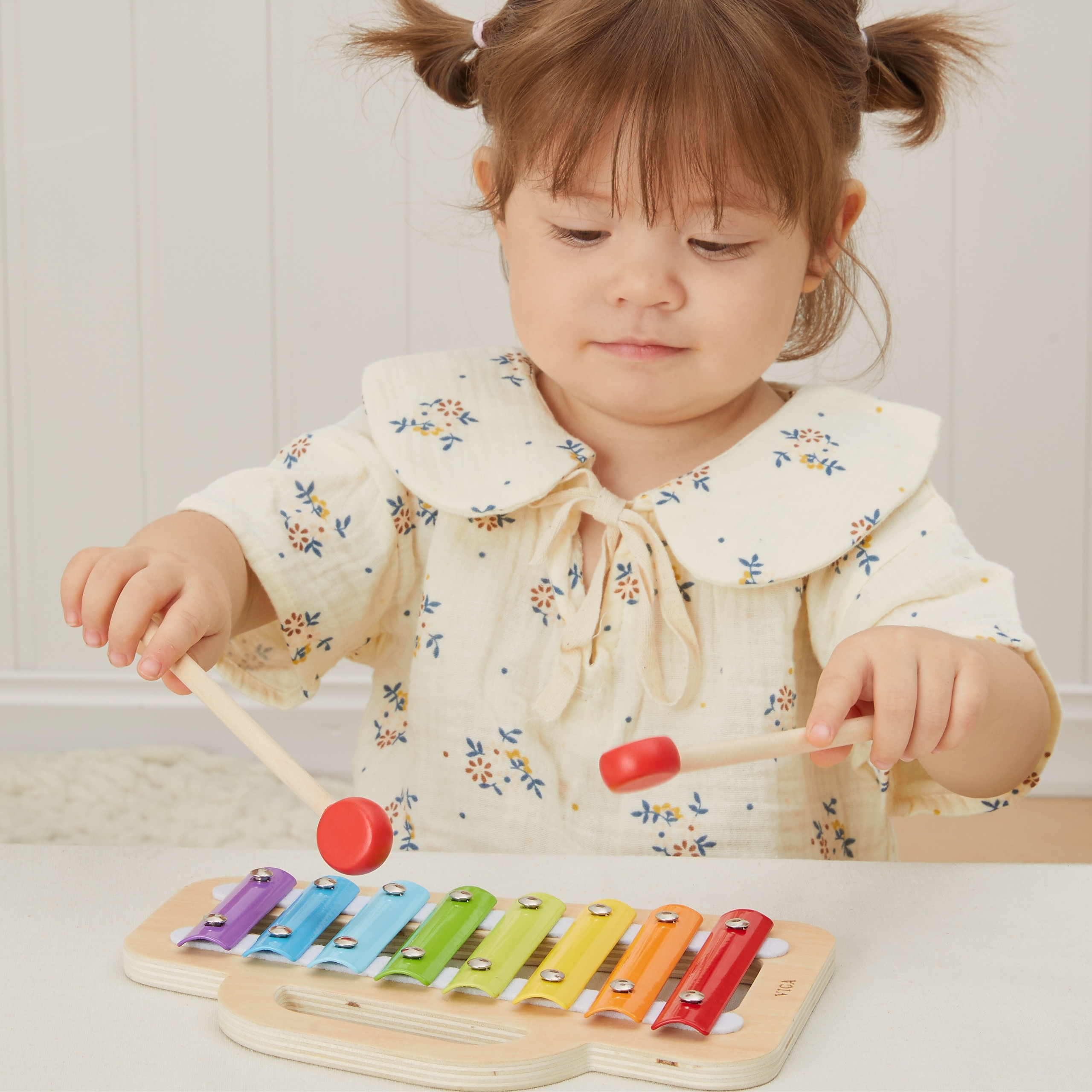 VIGA Cymbals Wooden Xylophone – Discover Your Little One's Musical Talent! - Slika 4