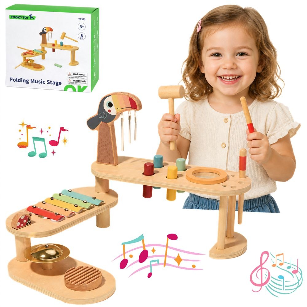 TOOKY TOY Educational Music Table - Toucan