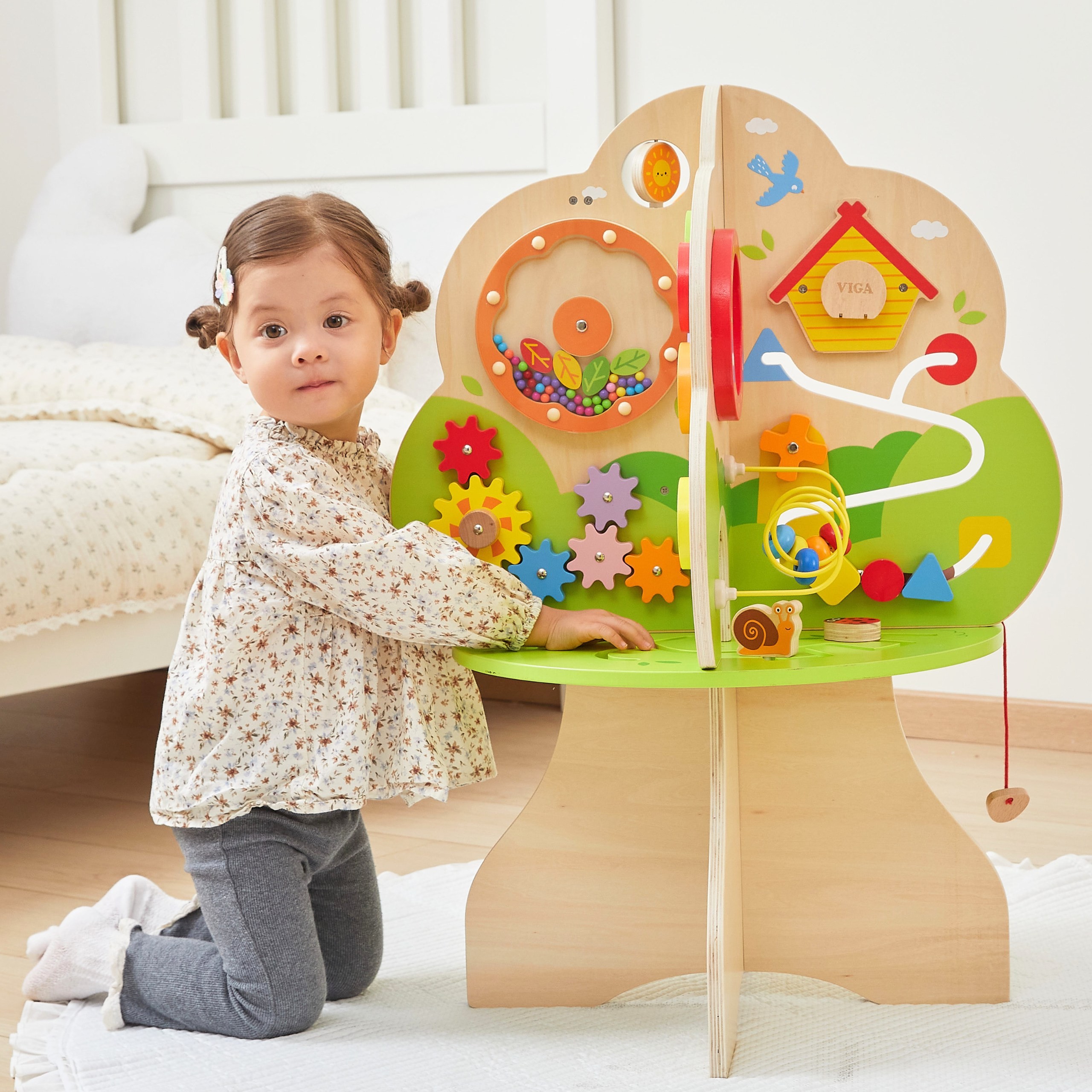 VIGA Wooden Activity Tree Music Educational Center 18m+ - Slika 2