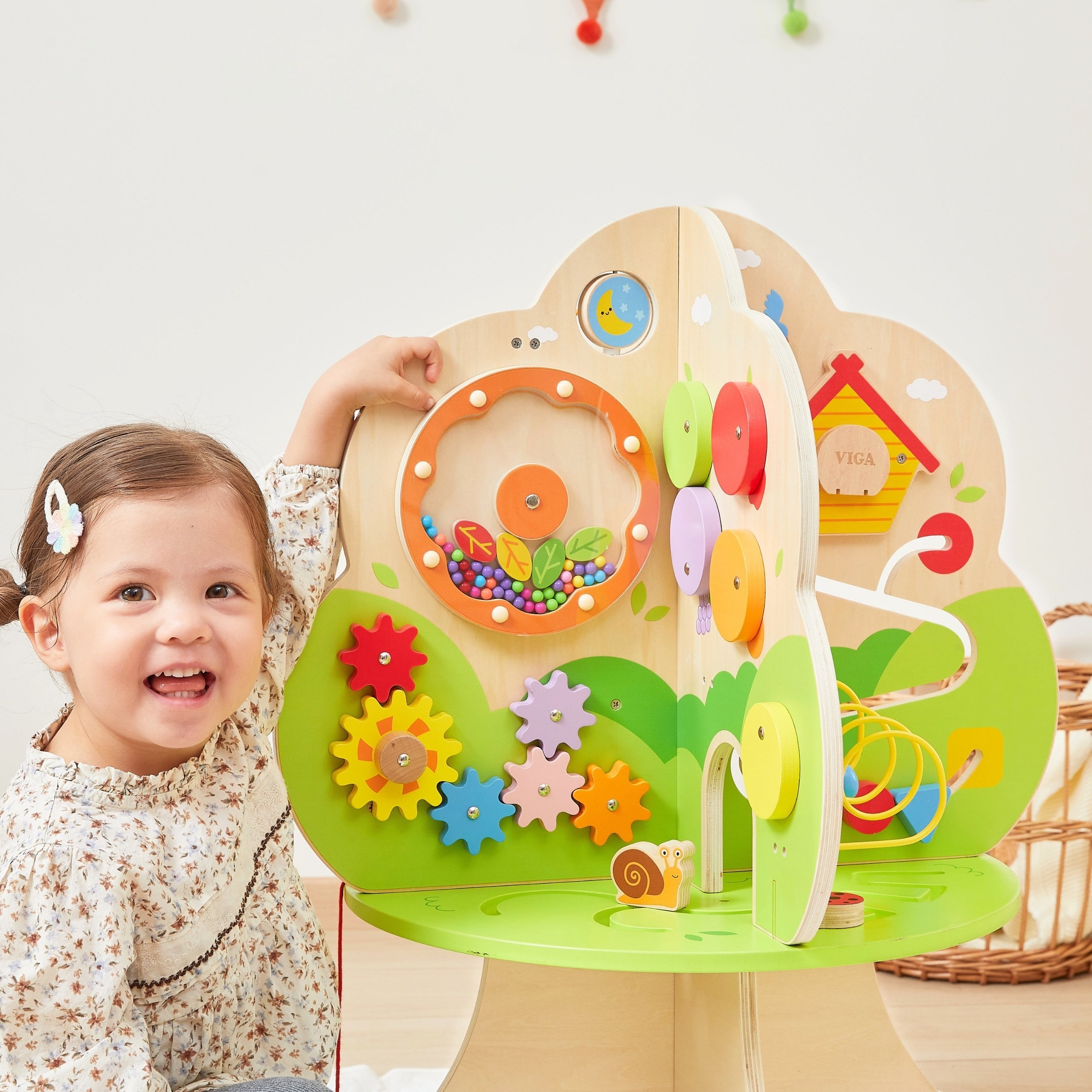 VIGA Wooden Activity Tree Music Educational Center 18m+ - Slika 3