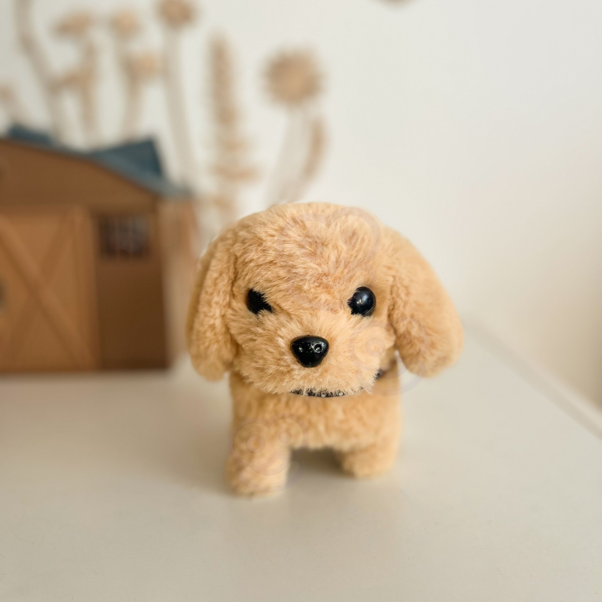 WOOPIE Interactive Plush Dog with Bone Bichon Golden Retriever - Slika 4