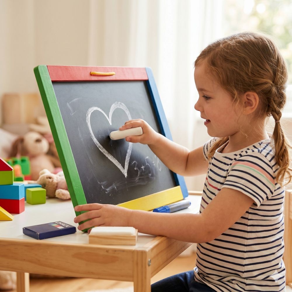 VIGA Wooden Double-Sided Magnetic Chalk Board Accessories - Slika 3