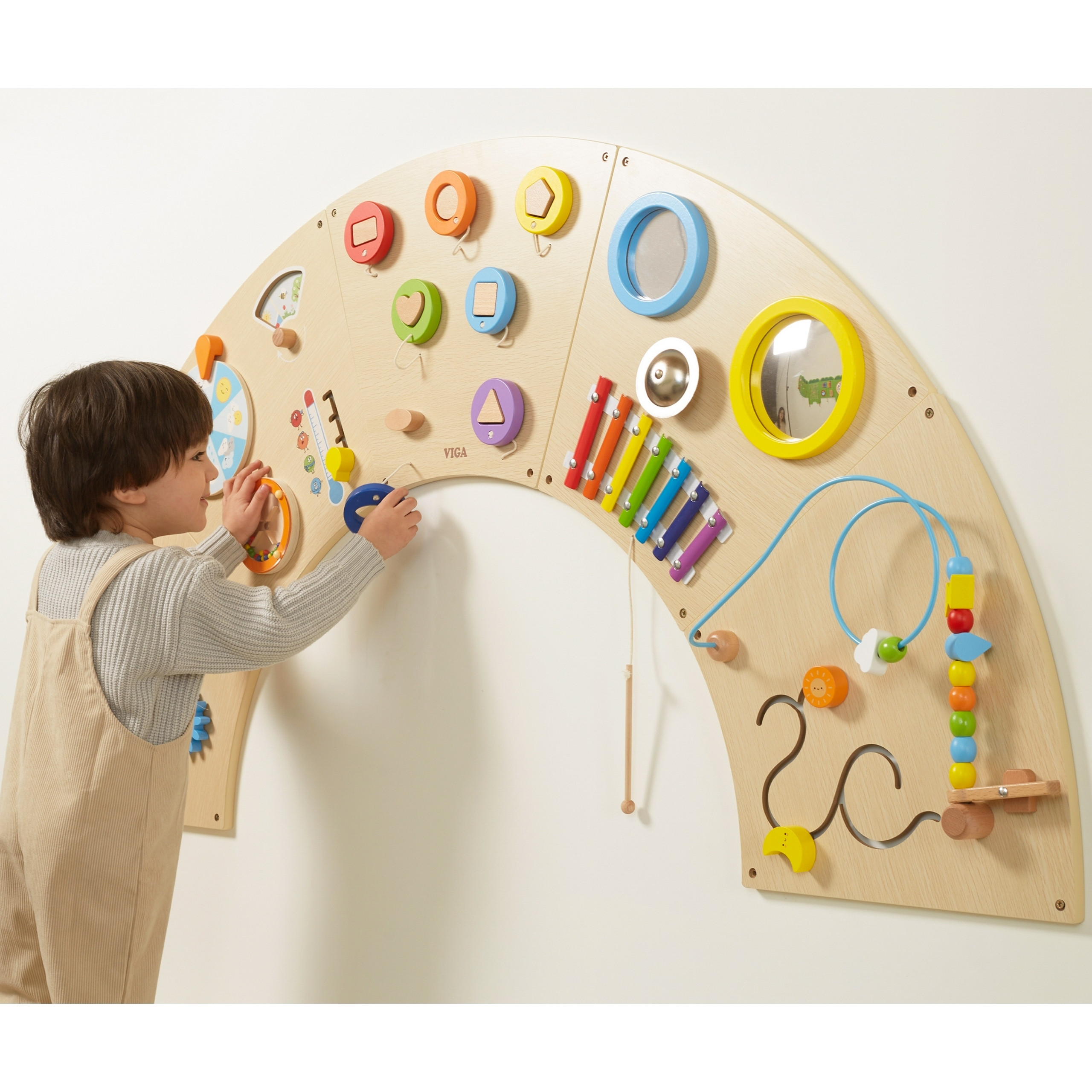 VIGA Montessori Arch Wall Manipulative Board - Slika 4