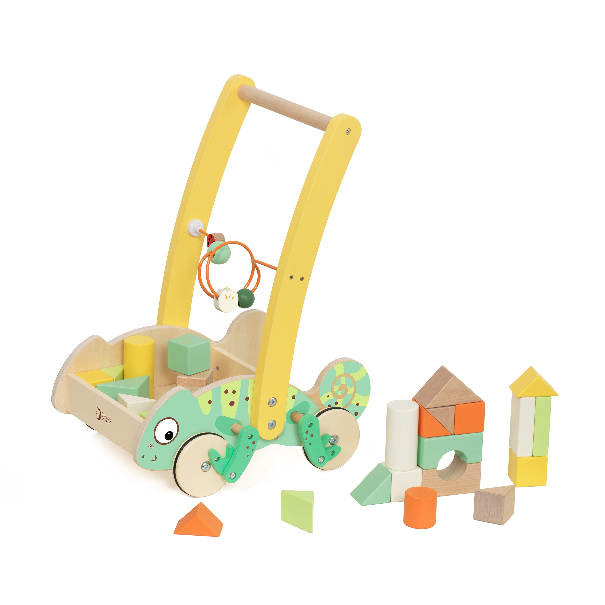 CLASSIC WORLD Wooden Chameleon Walker with Blocks - Slika 5
