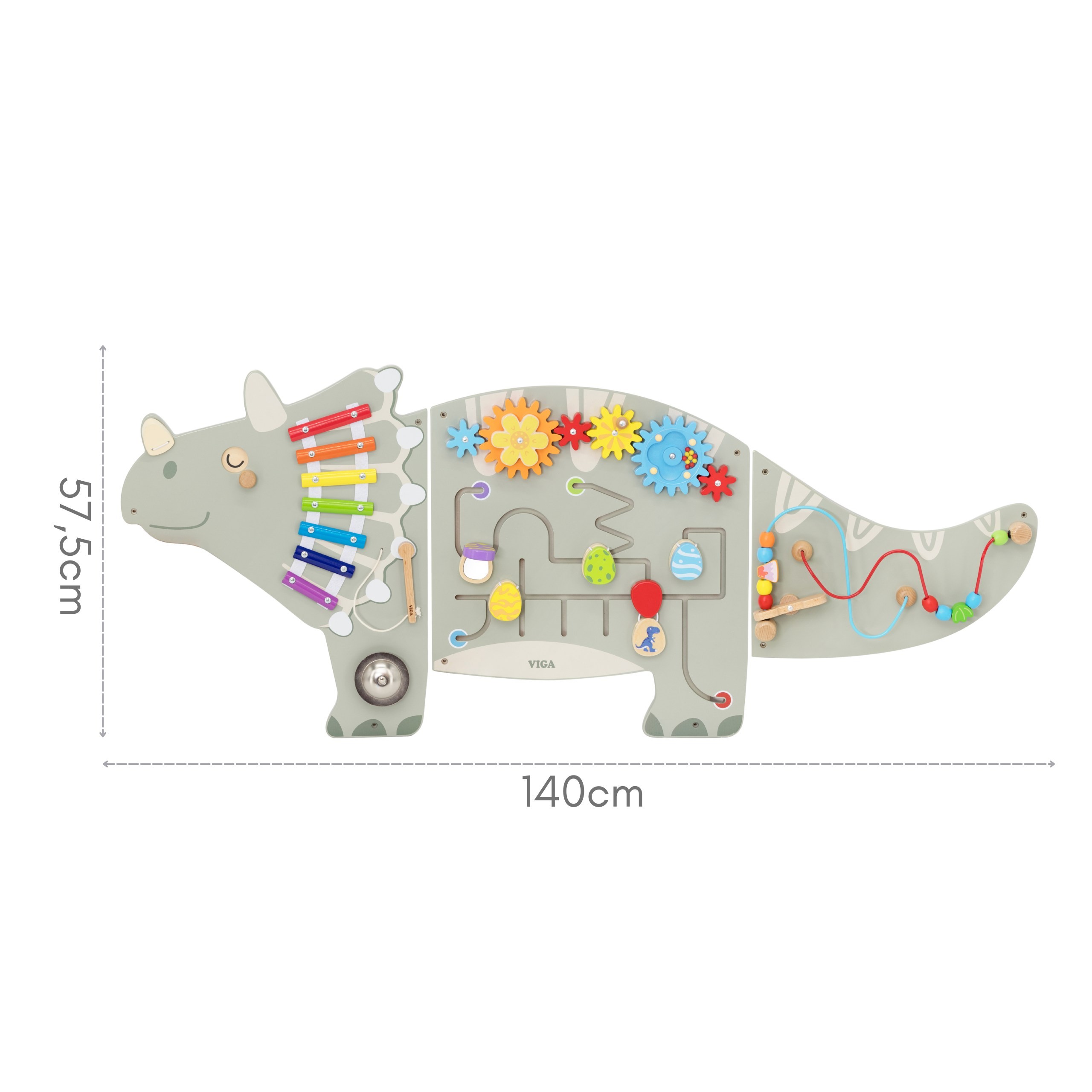 VIGA Triceratops Dinosaur Activity Wall Panel 18m+ - Slika 7
