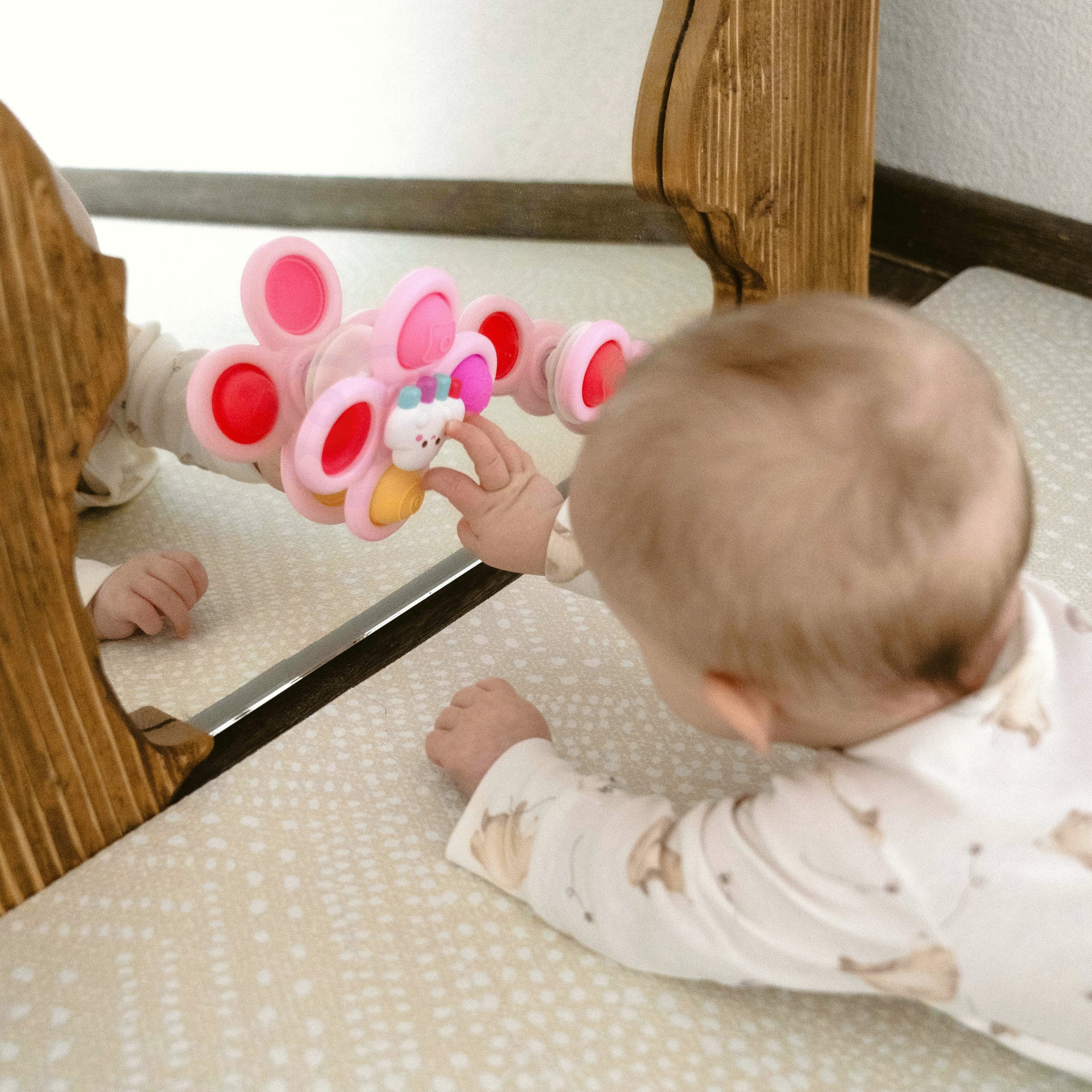 WOOPIE BABY Space Spinner Pop-it Sensory Toy Interchangeable 3 pcs Pink. - Slika 3