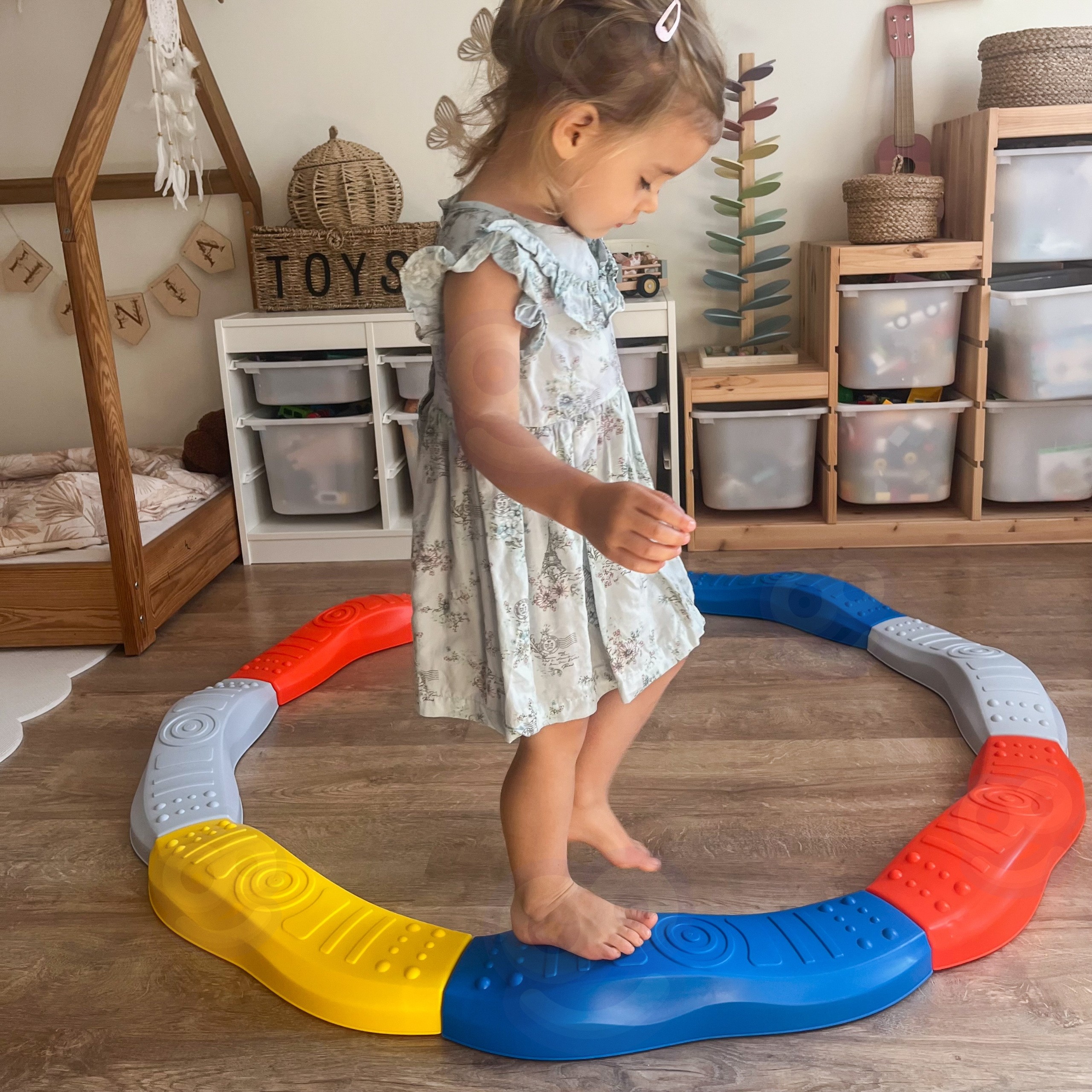 WOOPIE Modular Balance Beam Track Sensory Path Circle - Slika 3