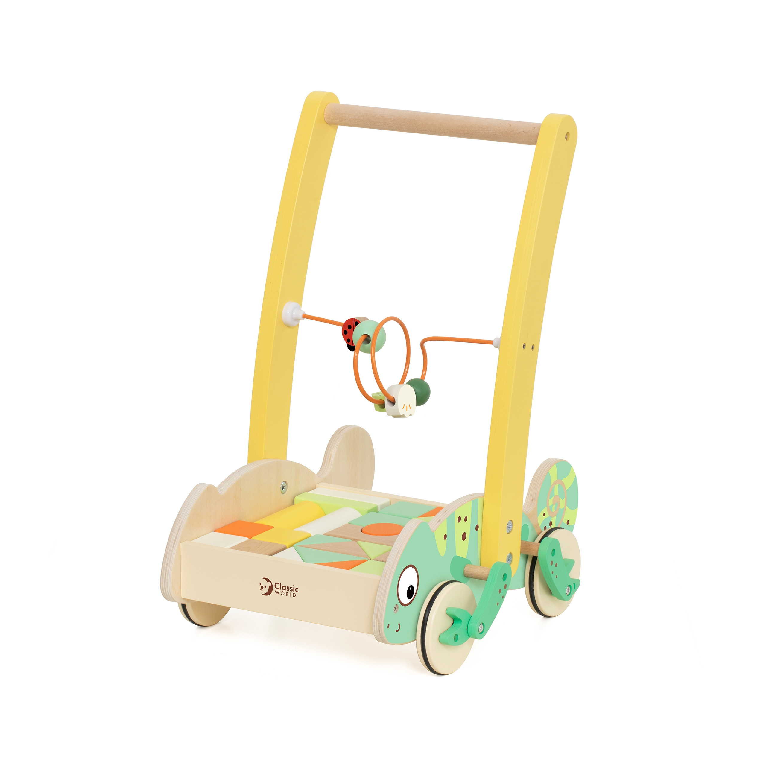 CLASSIC WORLD Wooden Chameleon Walker with Blocks - Slika 6