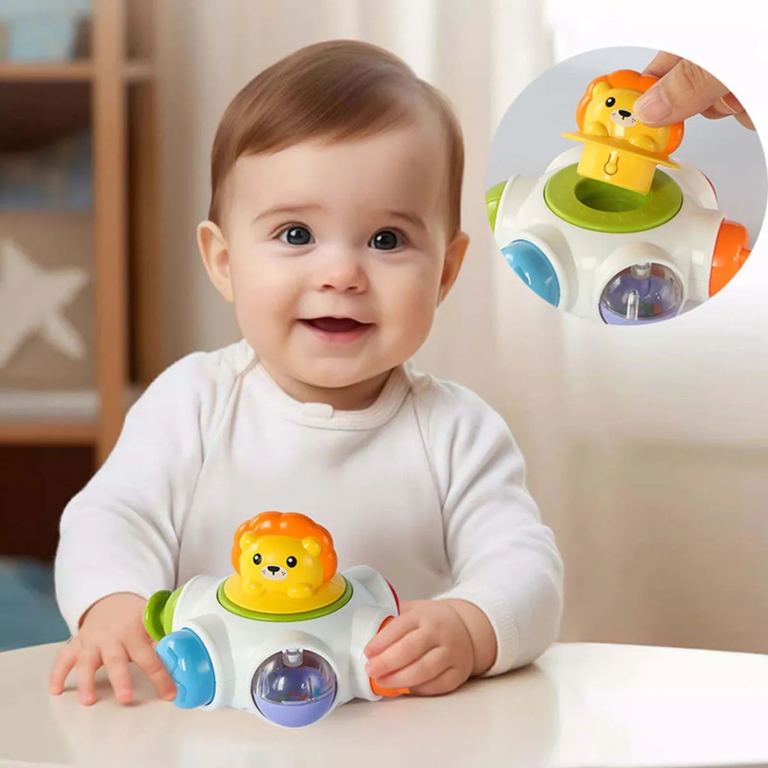 WOOPIE BABY Space Rocket Activity - Educational Sensory Cube 18m+ - Slika 4
