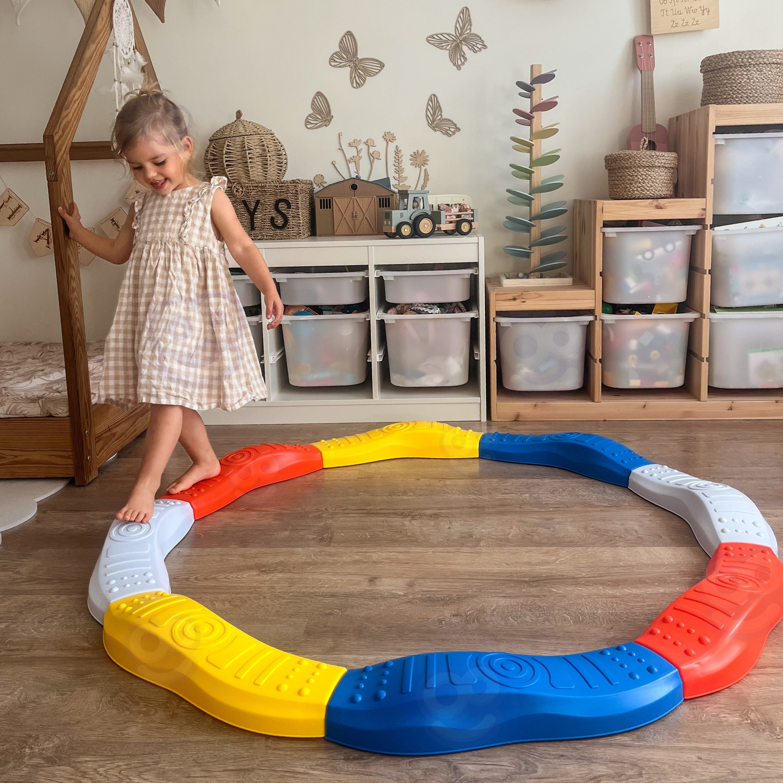 WOOPIE Modular Balance Beam Track Sensory Path Circle - Slika 4