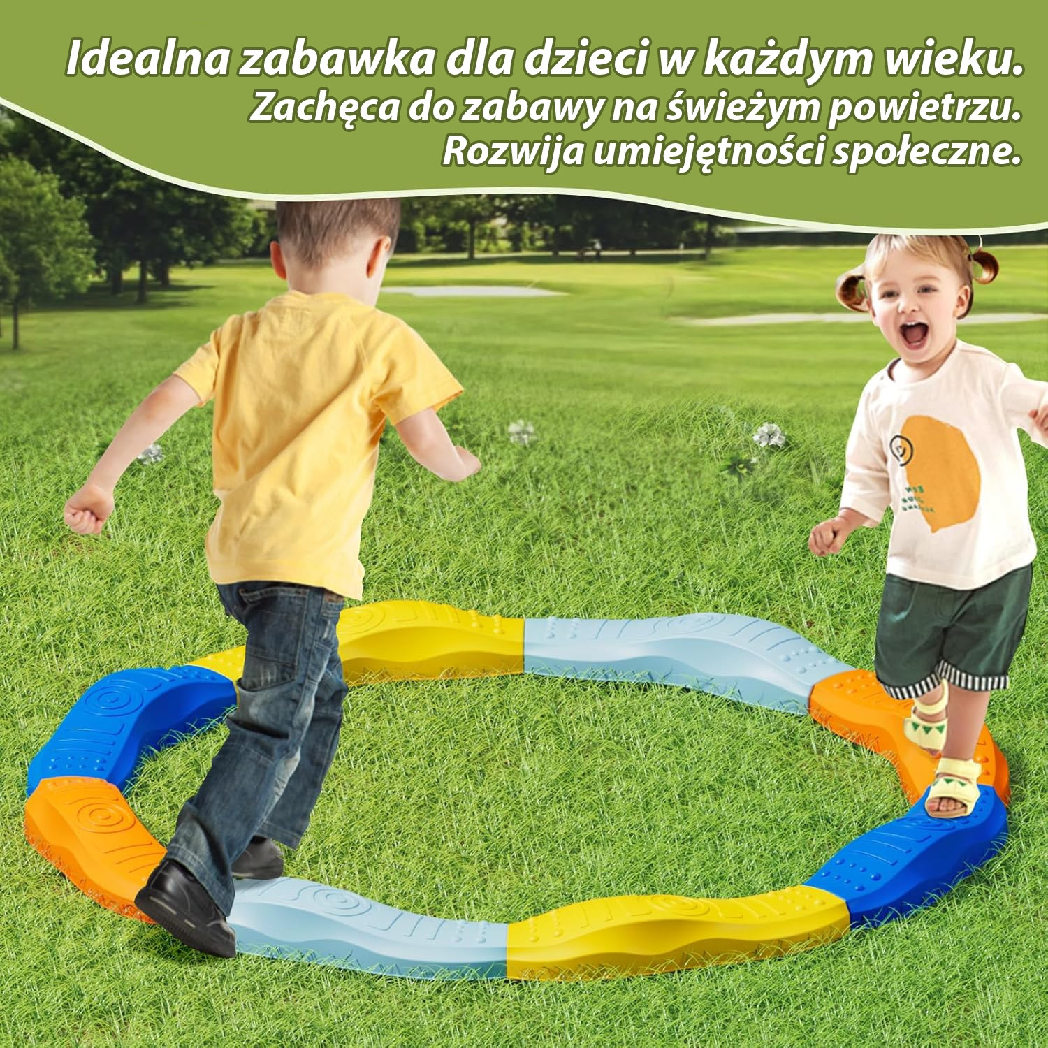 WOOPIE Modular Balance Beam Track Sensory Path Circle - Slika 5