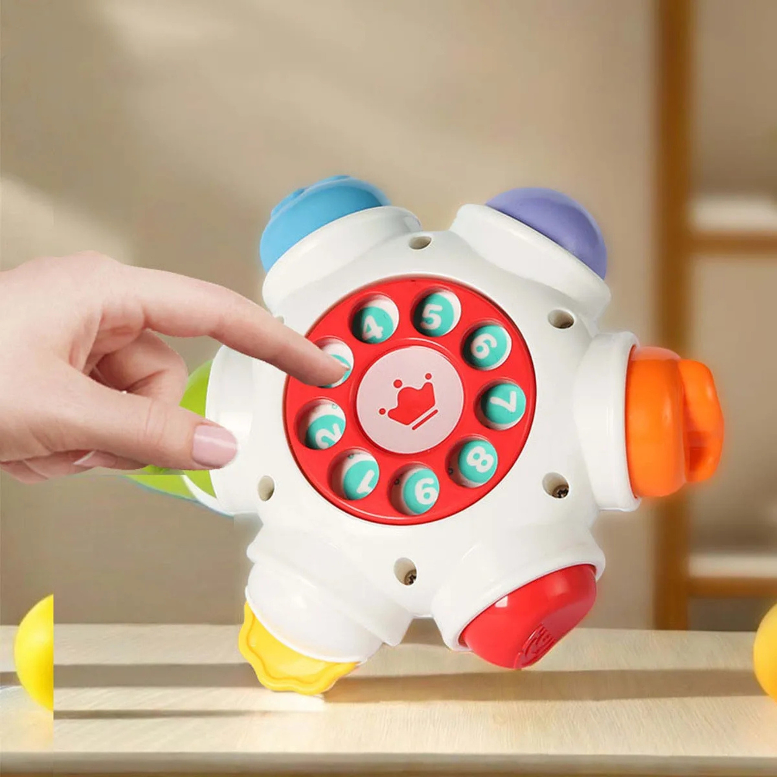 WOOPIE BABY Space Rocket Activity - Educational Sensory Cube 18m+ - Slika 7