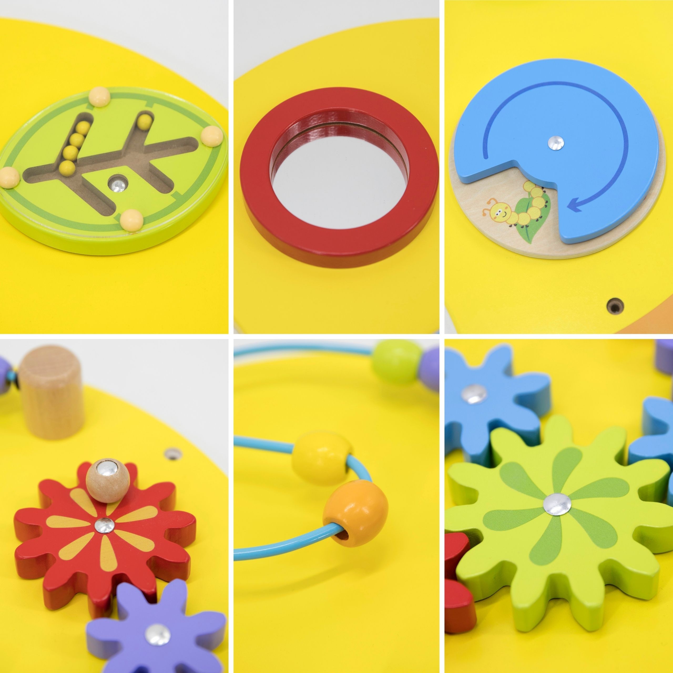 VIGA Large Wooden Caterpillar Activity Board - Slika 8