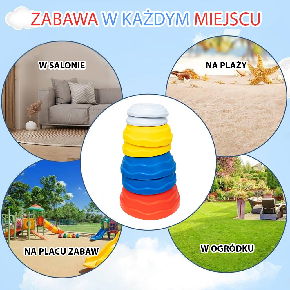 WOOPIE Balance Stones Sensory Balance Training 5 pcs - Slika 6