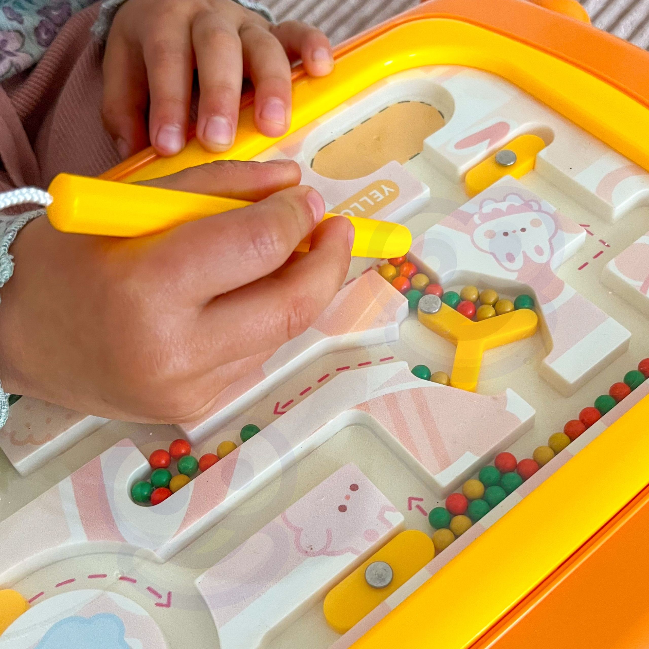 WOOPIE Montessori magnetska ploča Crab Maze Orange - Slika 4