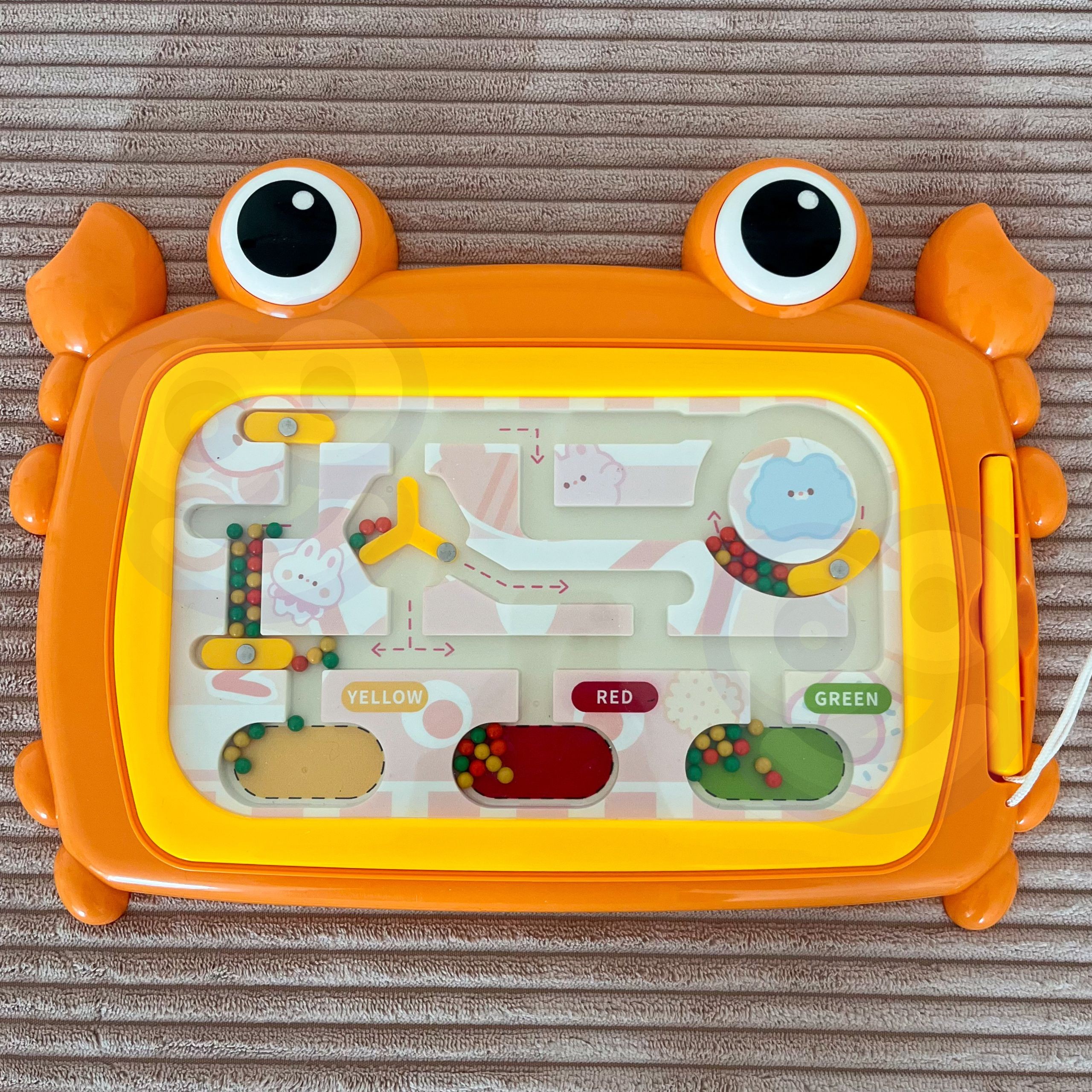 WOOPIE Montessori magnetska ploča Crab Maze Orange - Slika 5