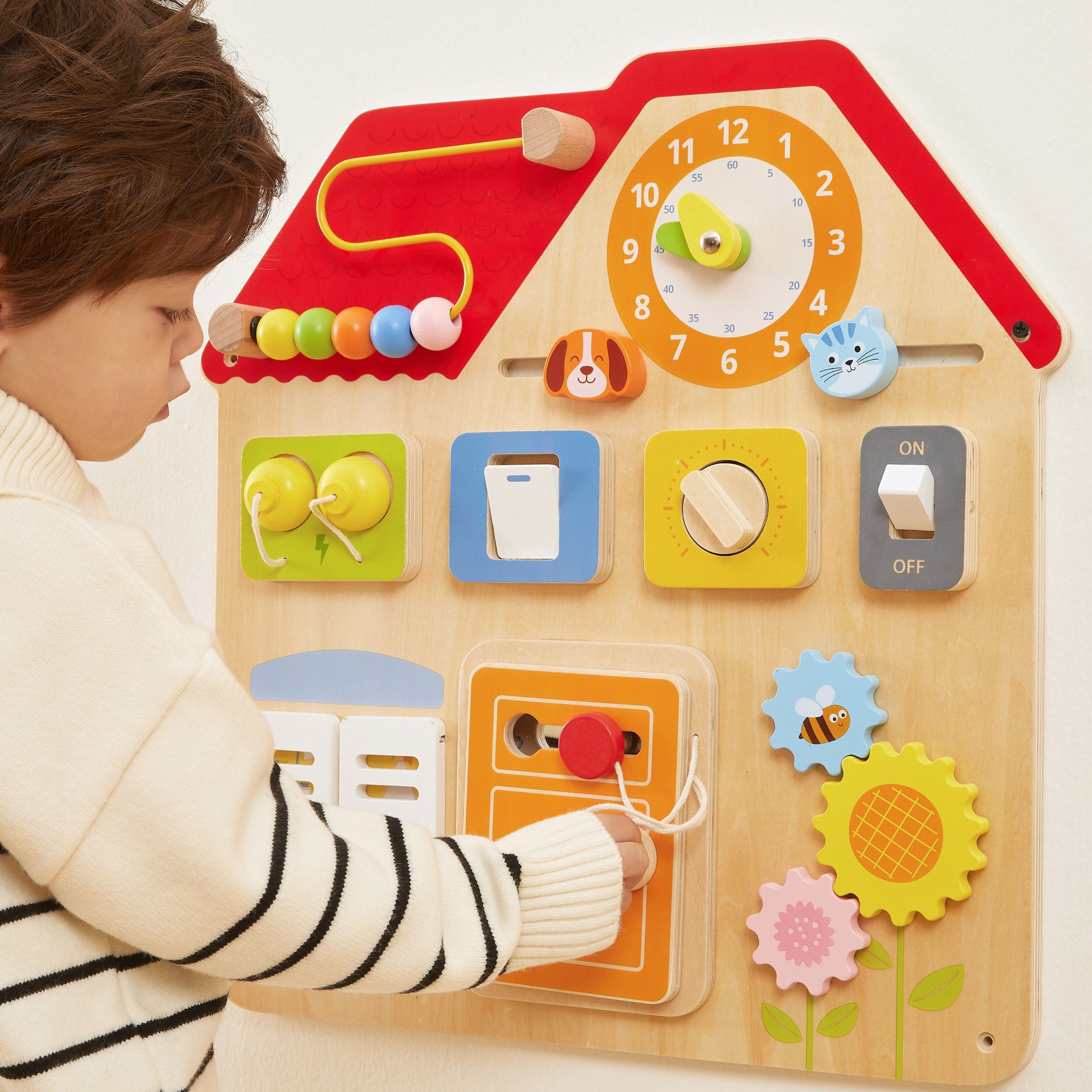 VIGA Wooden Manipulative Board Discovery and Learning House - Slika 3