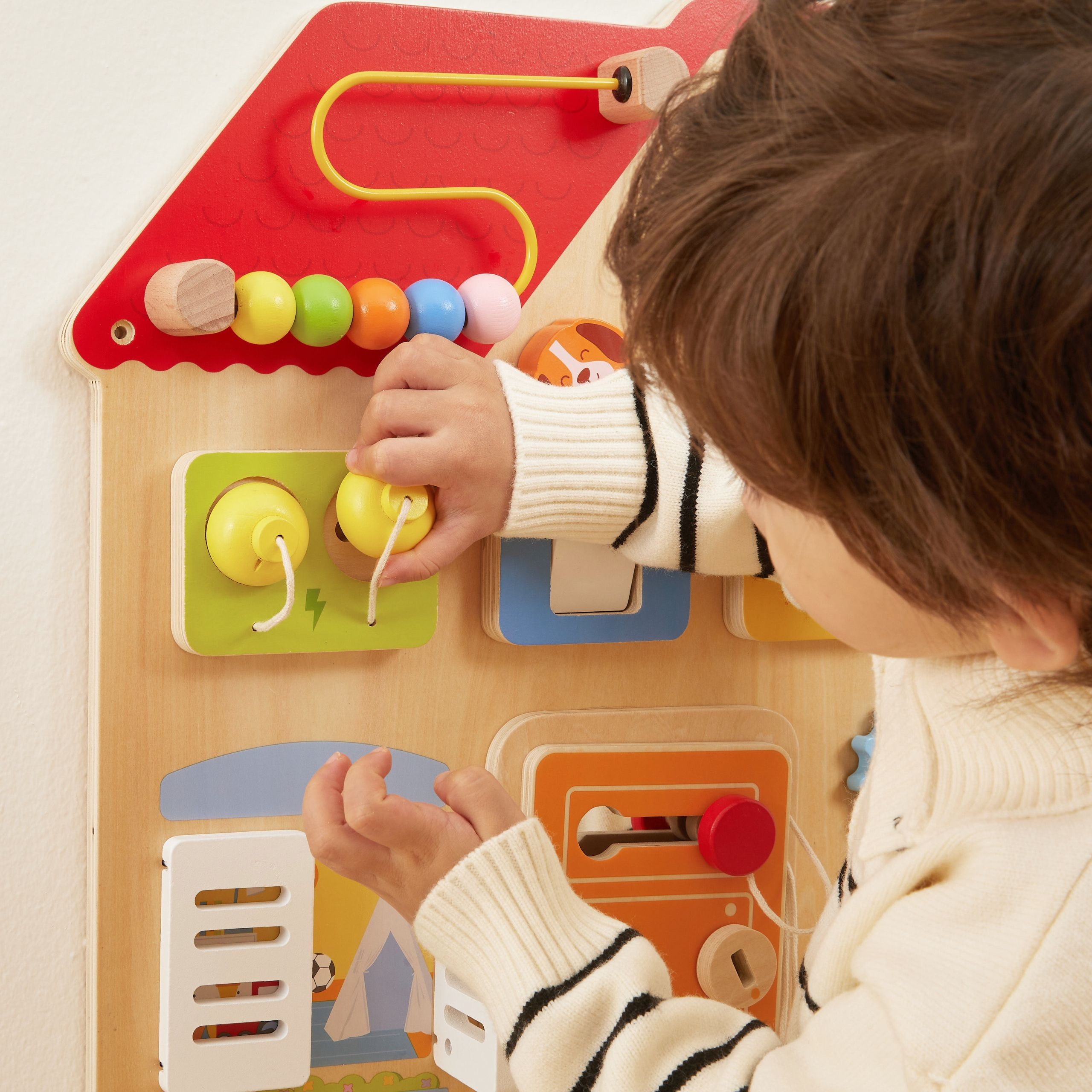 VIGA Wooden Manipulative Board Discovery and Learning House - Slika 4