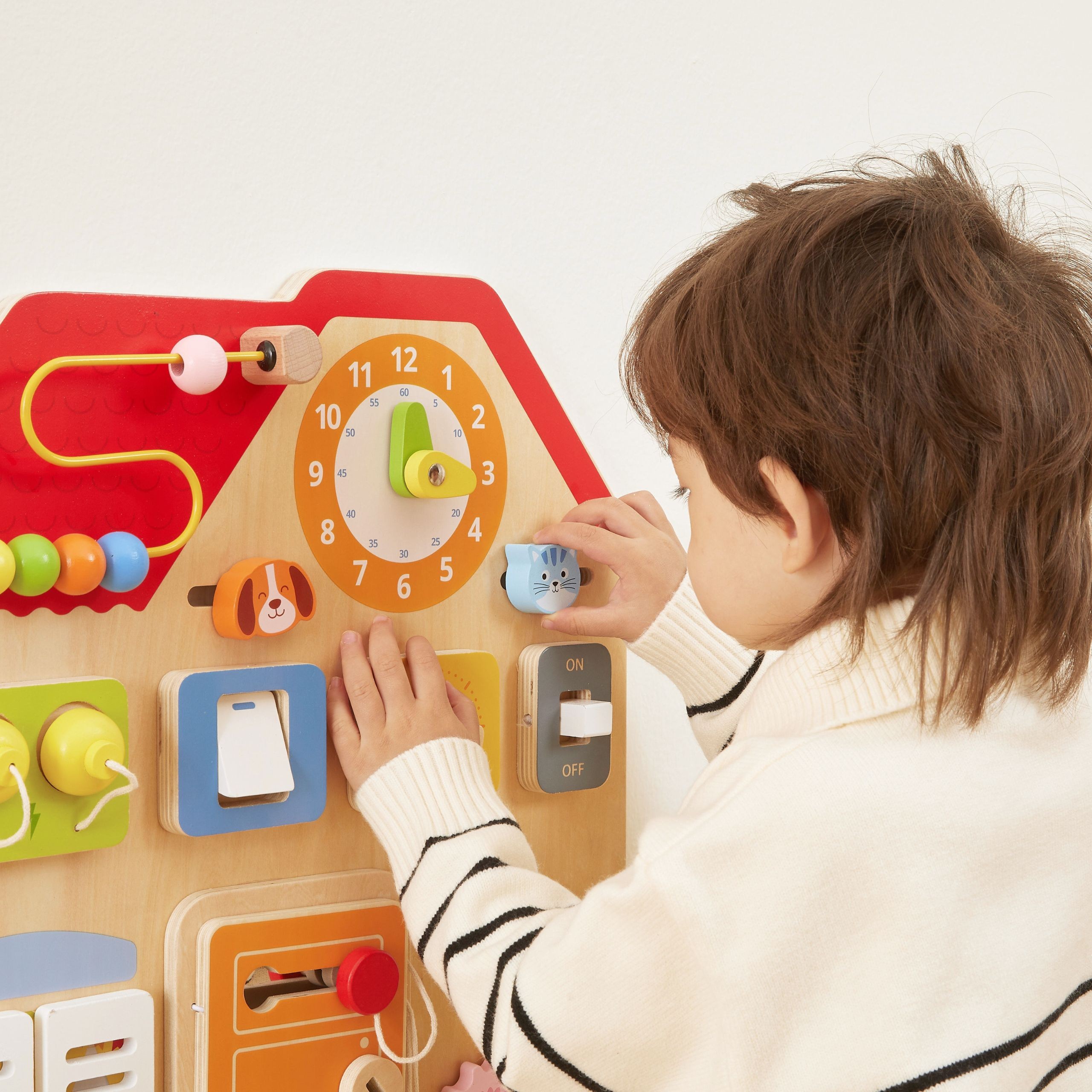 VIGA Wooden Manipulative Board Discovery and Learning House - Slika 5