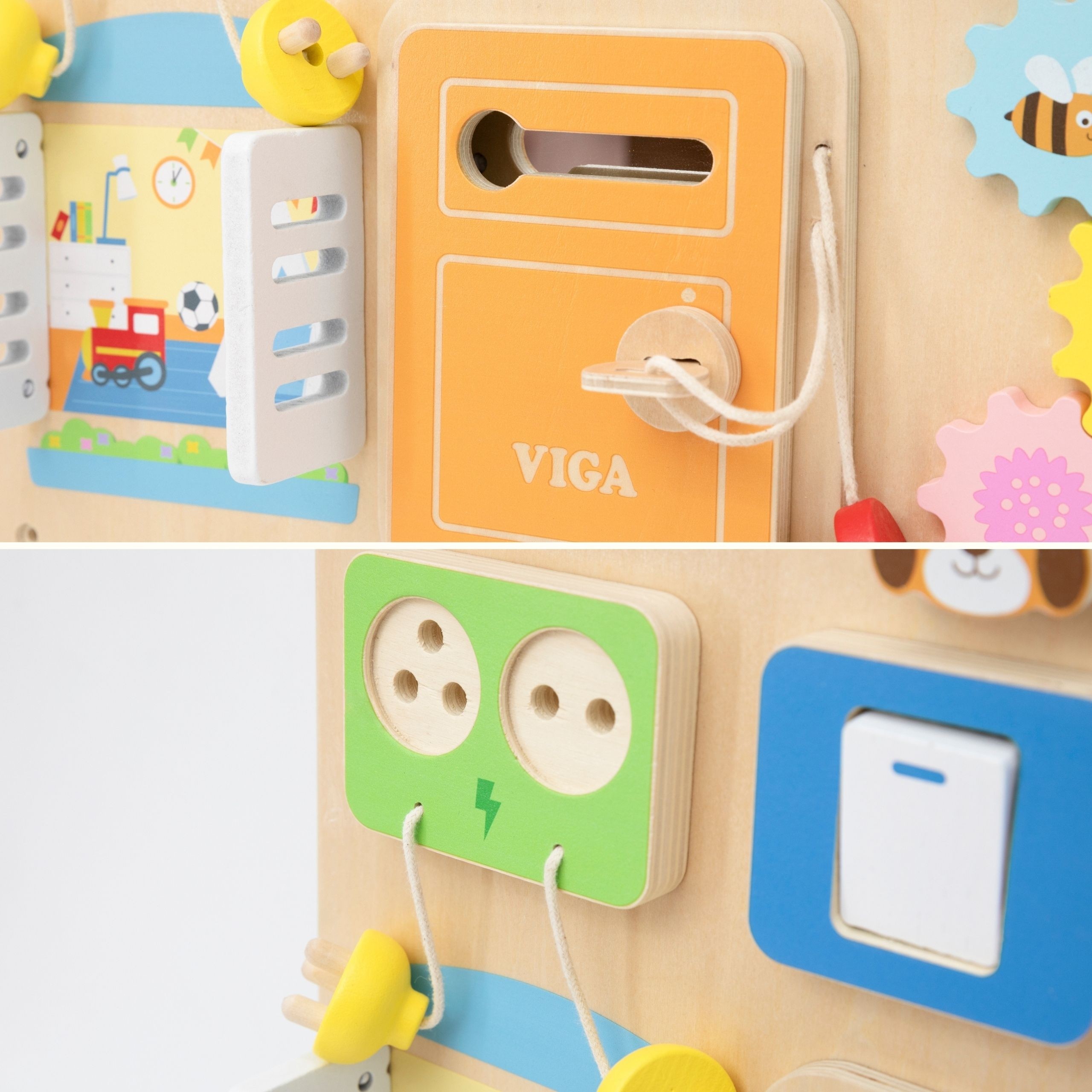 VIGA Wooden Manipulative Board Discovery and Learning House - Slika 6