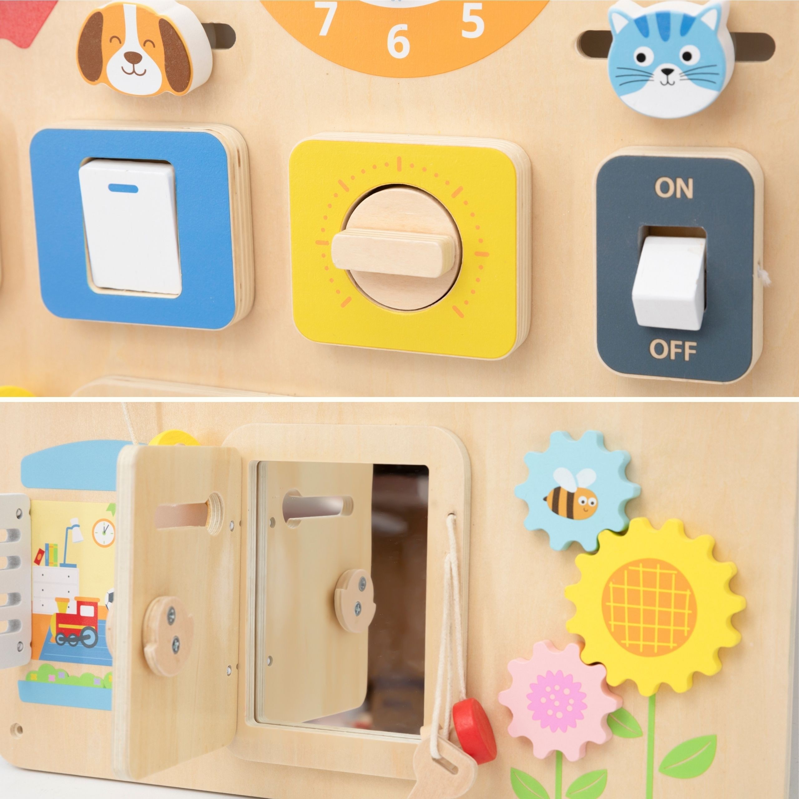 VIGA Wooden Manipulative Board Discovery and Learning House - Slika 7